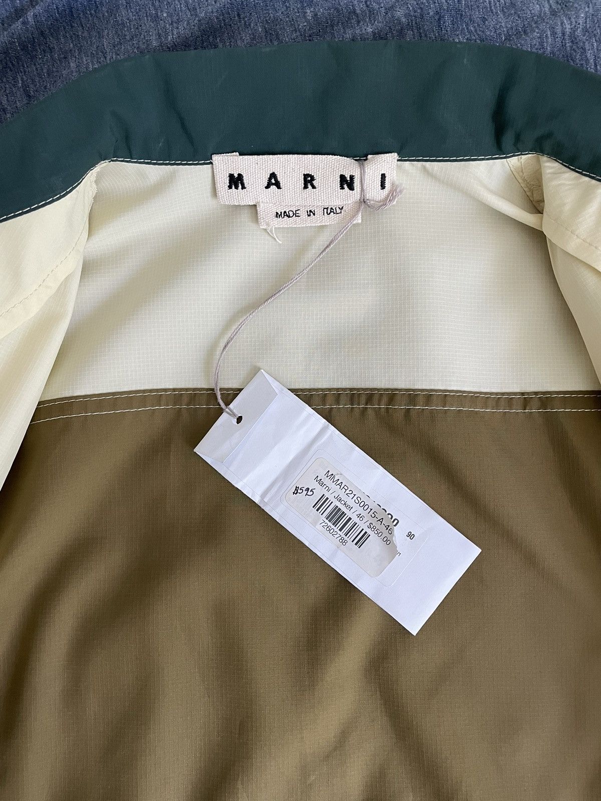 Marni Marni Color Block Paneled Nylon Trucker Jacket Size US S / EU 44-46 / 1 - 12 Thumbnail