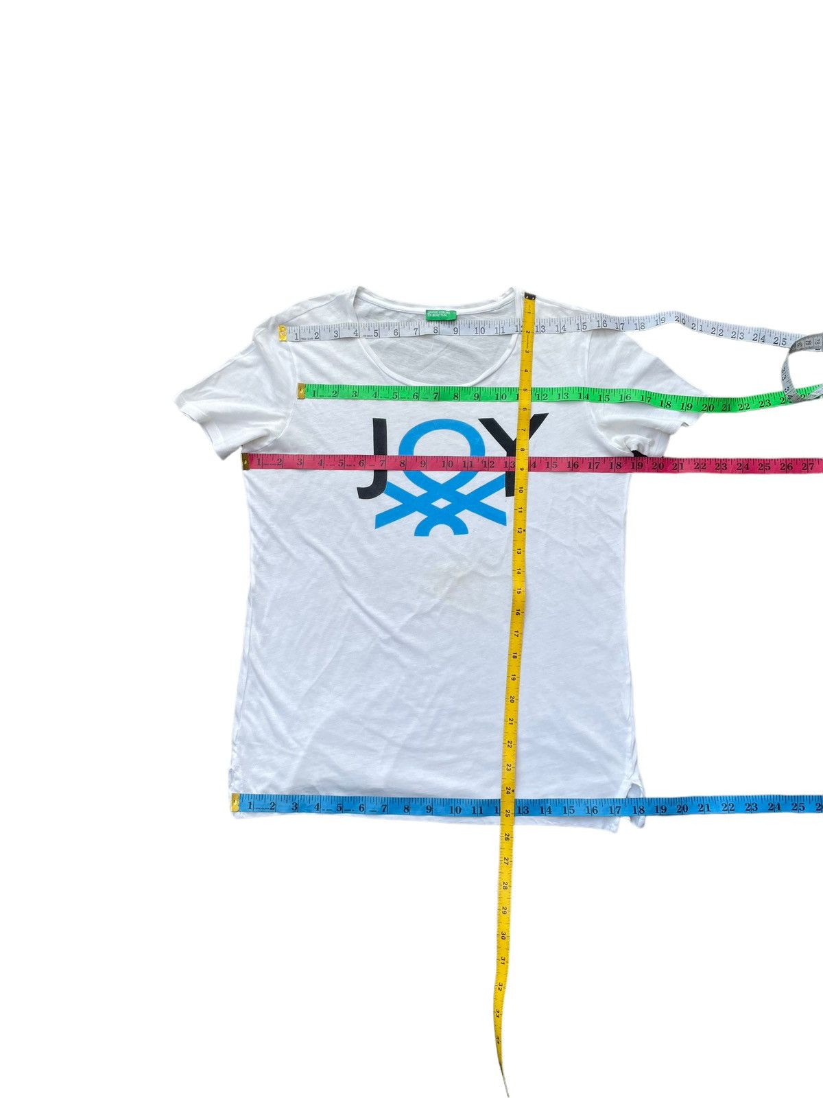 Designer United Colors Of Benetton Joy Tshirt Size M / US 6-8 / IT 42-44 - 8 Thumbnail