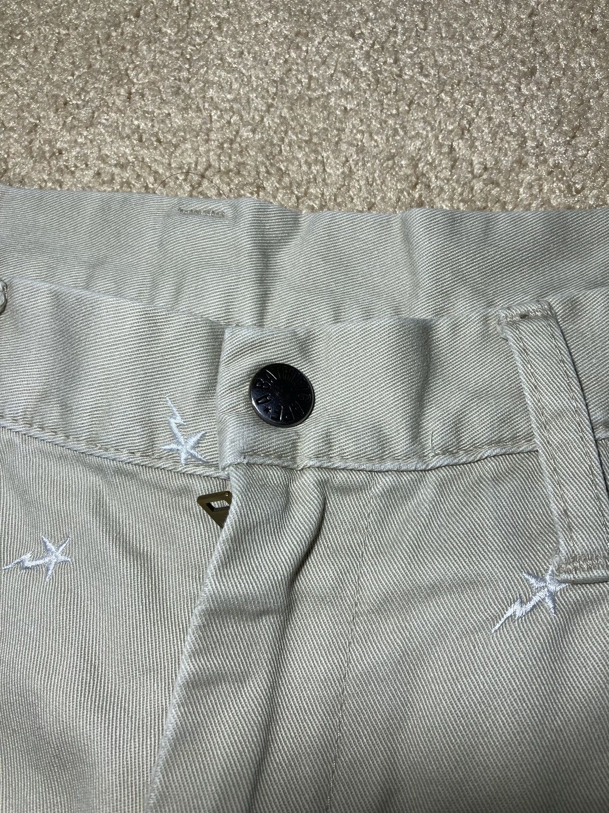 Bape 2011 Bape Sta All Over Embroidered Khaki Pants Tan Print OG Size US 32 / EU 48 - 5 Thumbnail