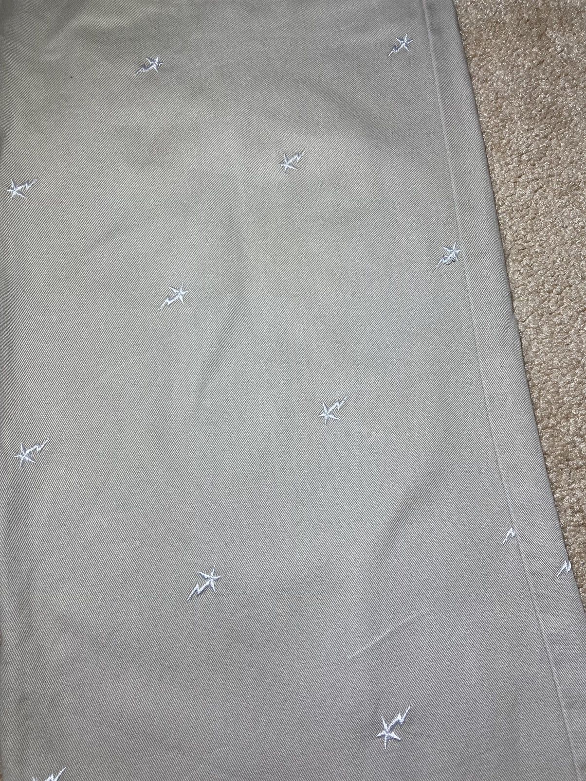 Bape 2011 Bape Sta All Over Embroidered Khaki Pants Tan Print OG Size US 32 / EU 48 - 4 Thumbnail
