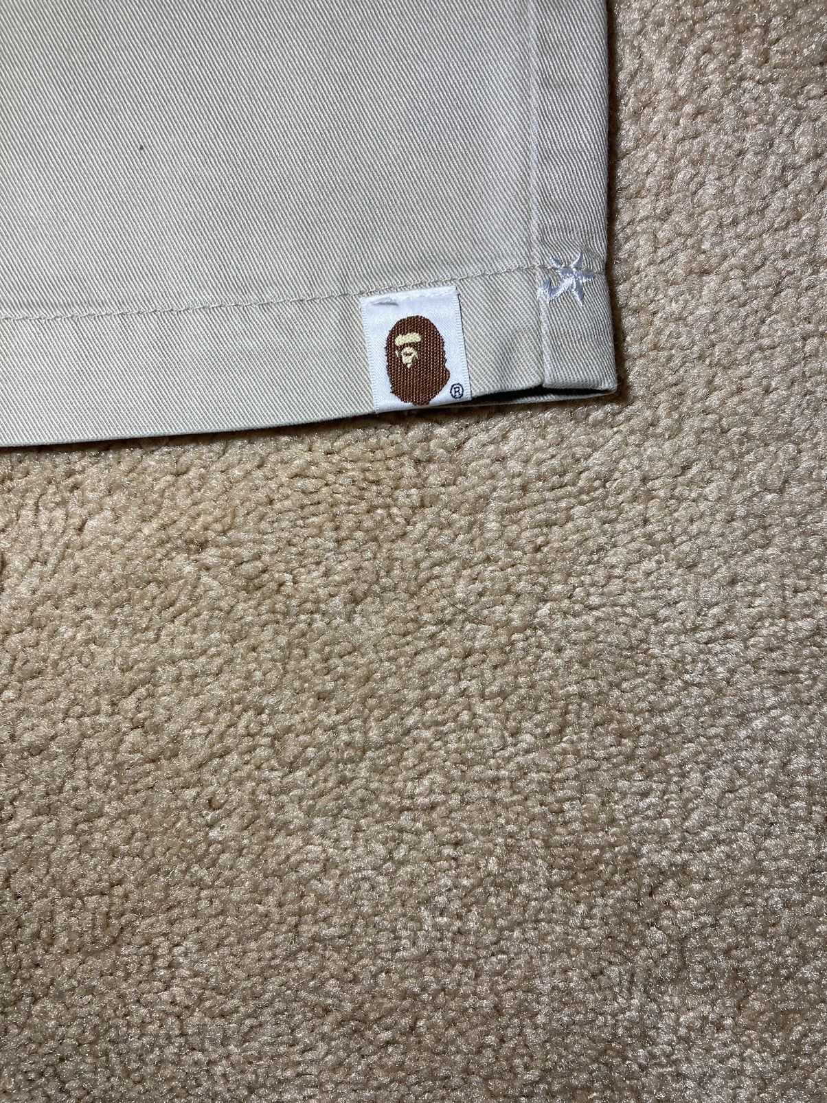 Bape 2011 Bape Sta All Over Embroidered Khaki Pants Tan Print OG Size US 32 / EU 48 - 3 Thumbnail
