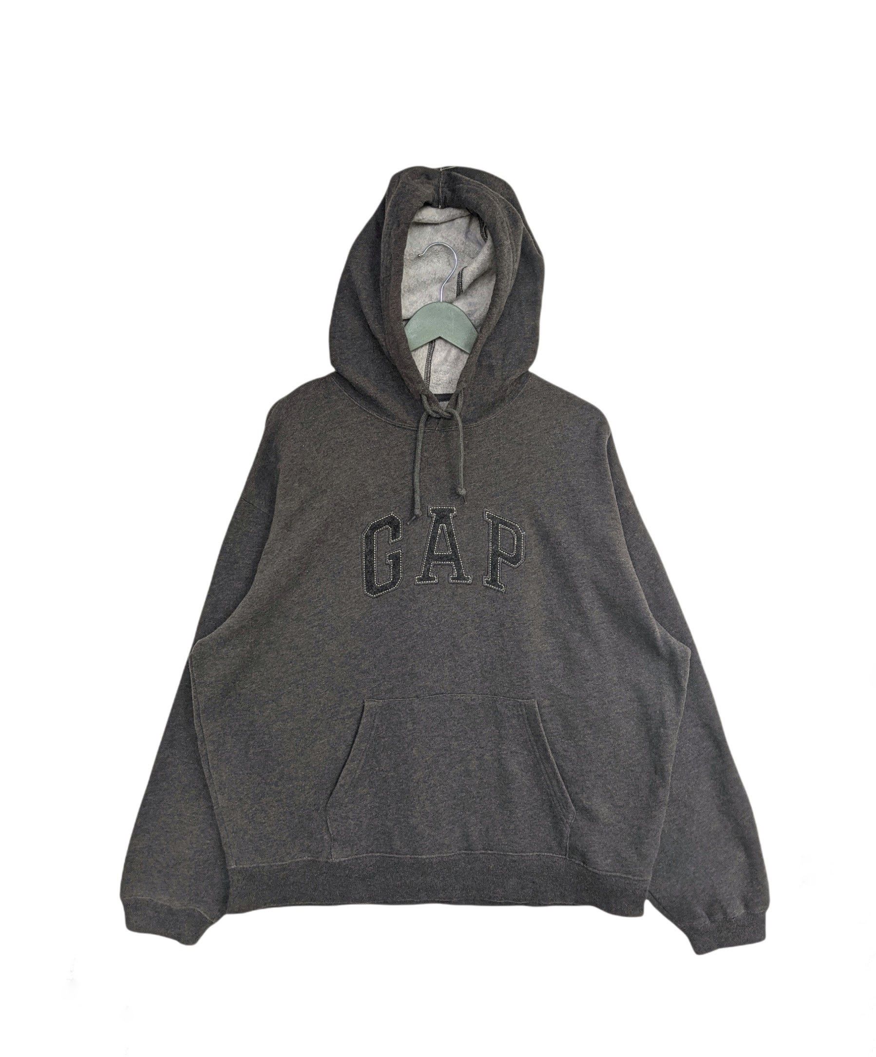 image of Gap Spellout Hoodie in Dark Grey, Men's (Size XL)