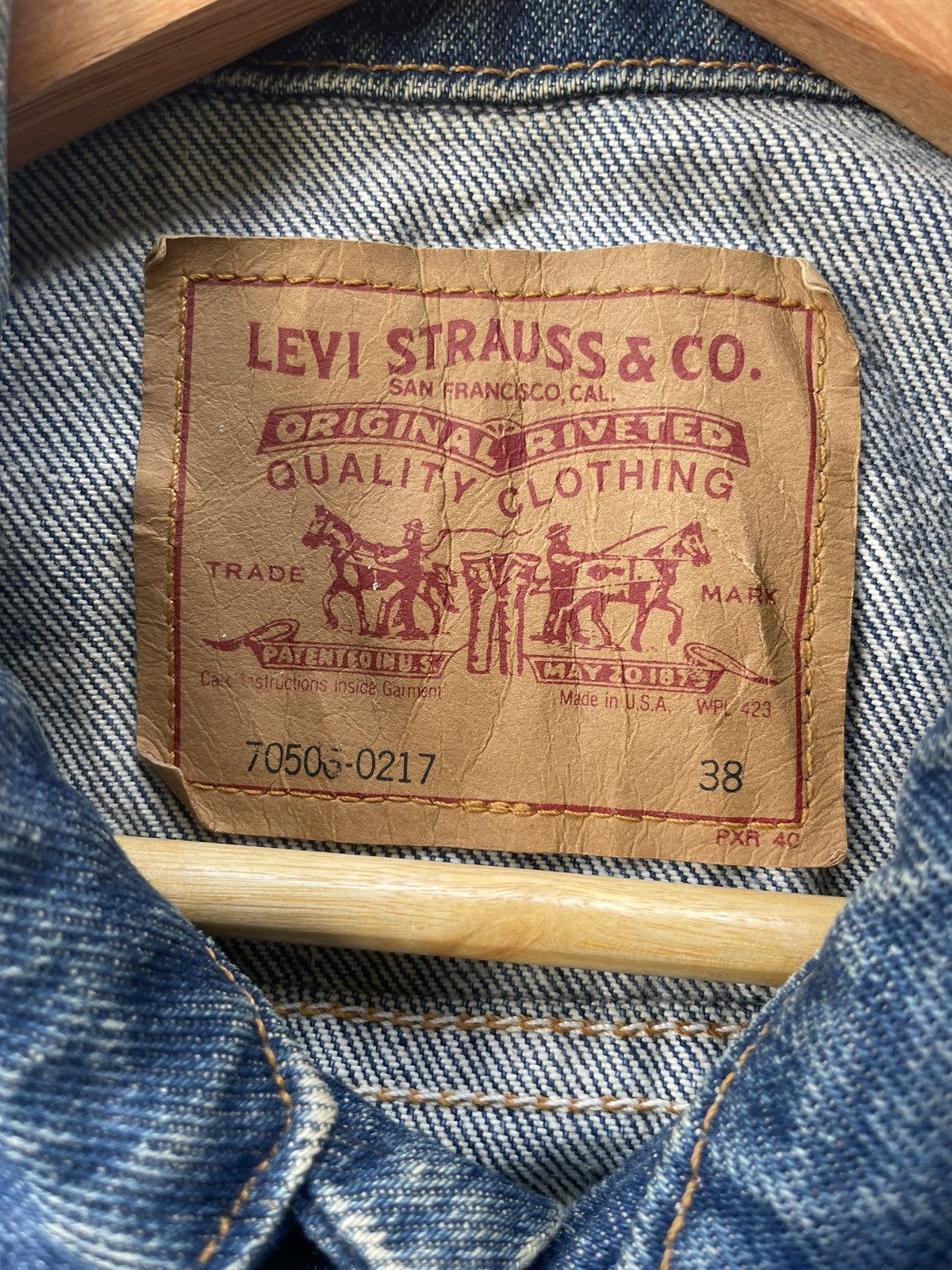 Other Levi’s 70506 e Vintage Aging Wash Denim Jacket Size US L / EU 52-54 / 3 - 16 Thumbnail