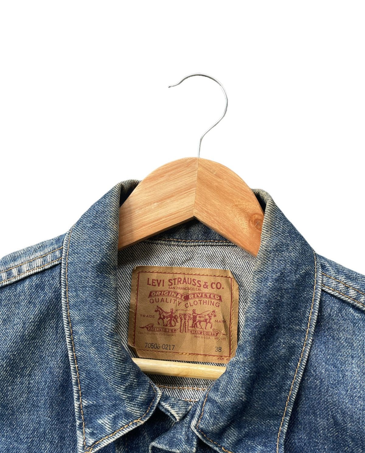 Other Levi’s 70506 e Vintage Aging Wash Denim Jacket Size US L / EU 52-54 / 3 - 10 Thumbnail