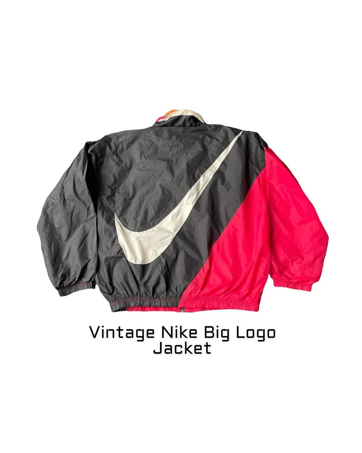 Nike Vintage Nike Big Logo Jacket Size US XL / EU 56 / 4 - 1 Thumbnail