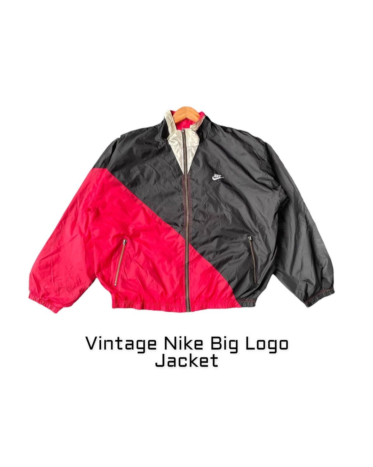 Nike Vintage Nike Big Logo Jacket Size US XL / EU 56 / 4 - 2 Thumbnail