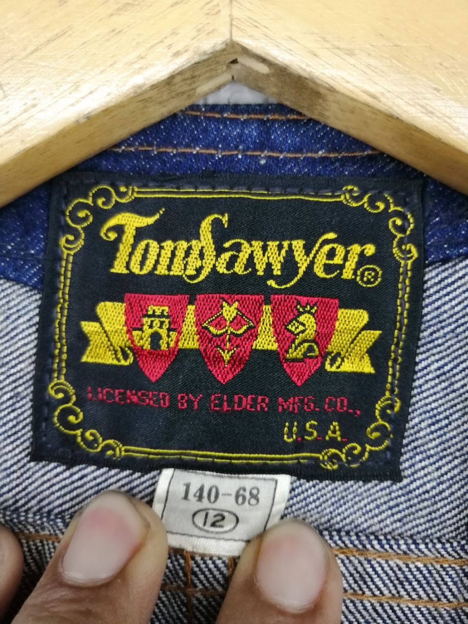 Japanese Brand × Sawyer of Napa × Vintage RARE! TOM SAWYER DENIM VEST FOR COLLECTION Size US XXS / EU 40 - 5 Thumbnail
