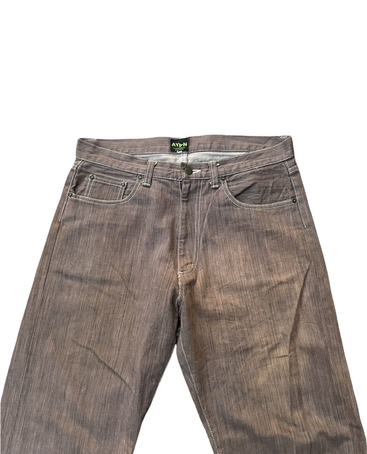 Japanese Brand Ayan KM Projects x Yoshimoto Selvedge Denim Size US 35 - 11 Thumbnail