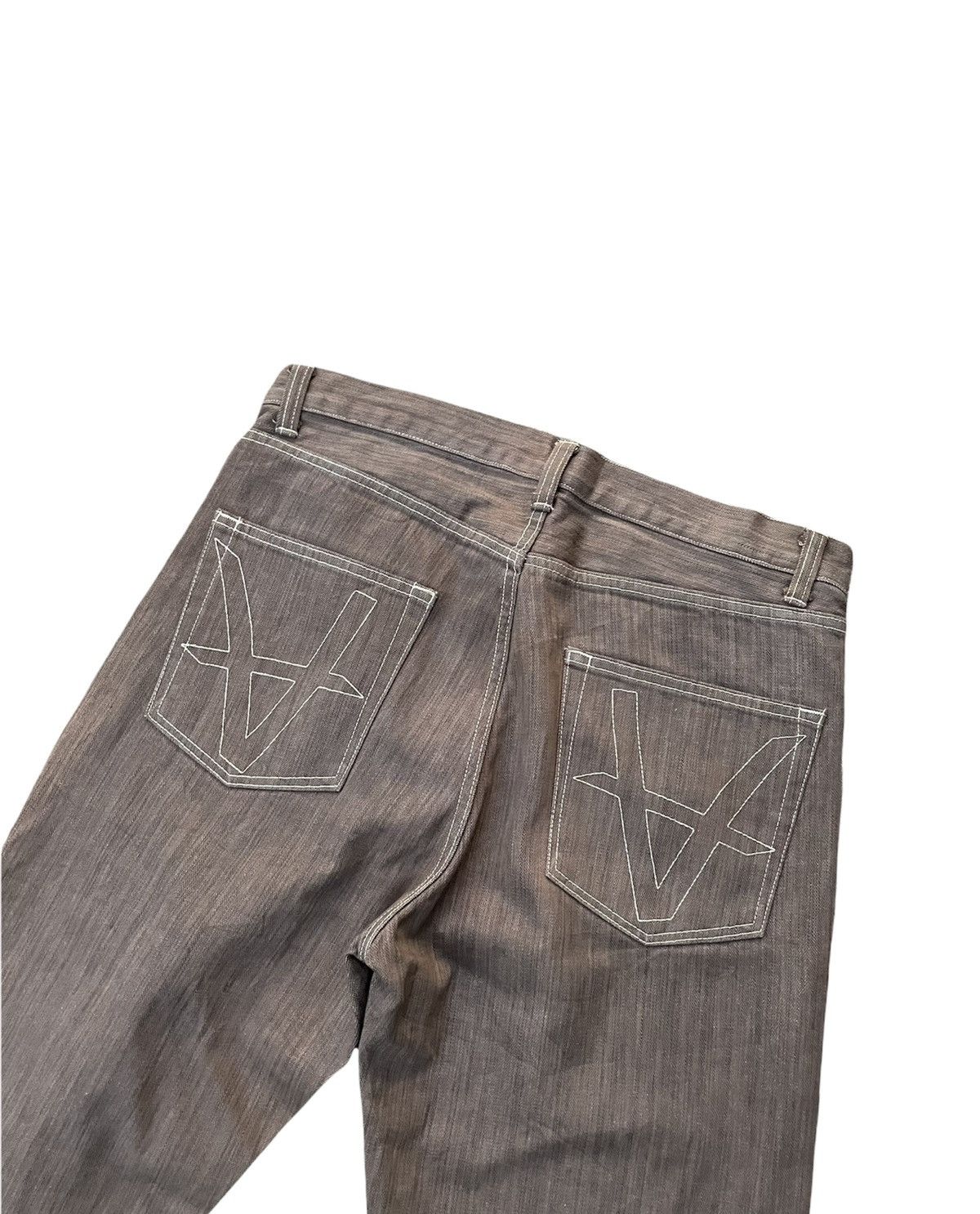 Japanese Brand Ayan KM Projects x Yoshimoto Selvedge Denim Size US 35 - 13 Thumbnail