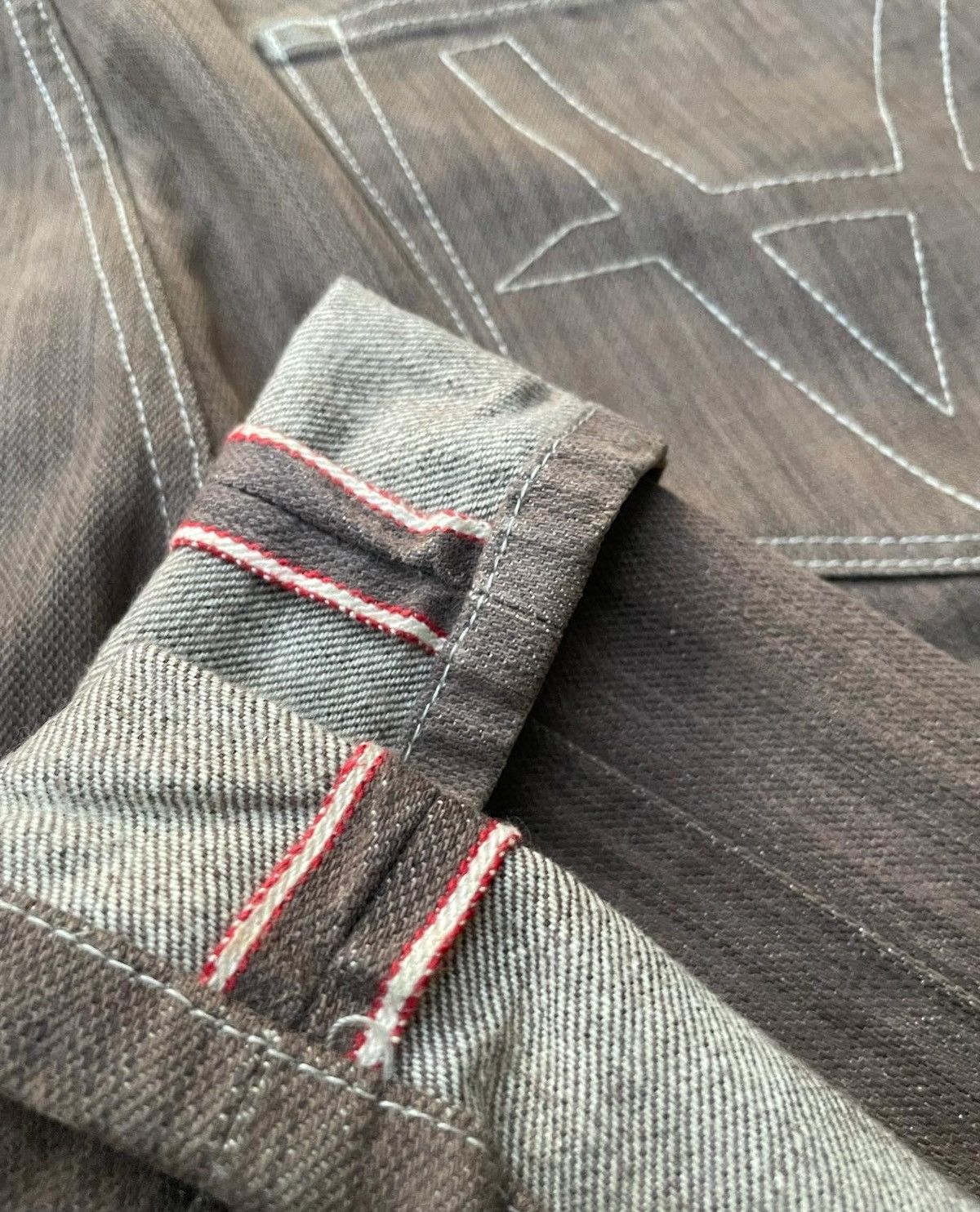 Japanese Brand Ayan KM Projects x Yoshimoto Selvedge Denim Size US 35 - 7 Thumbnail