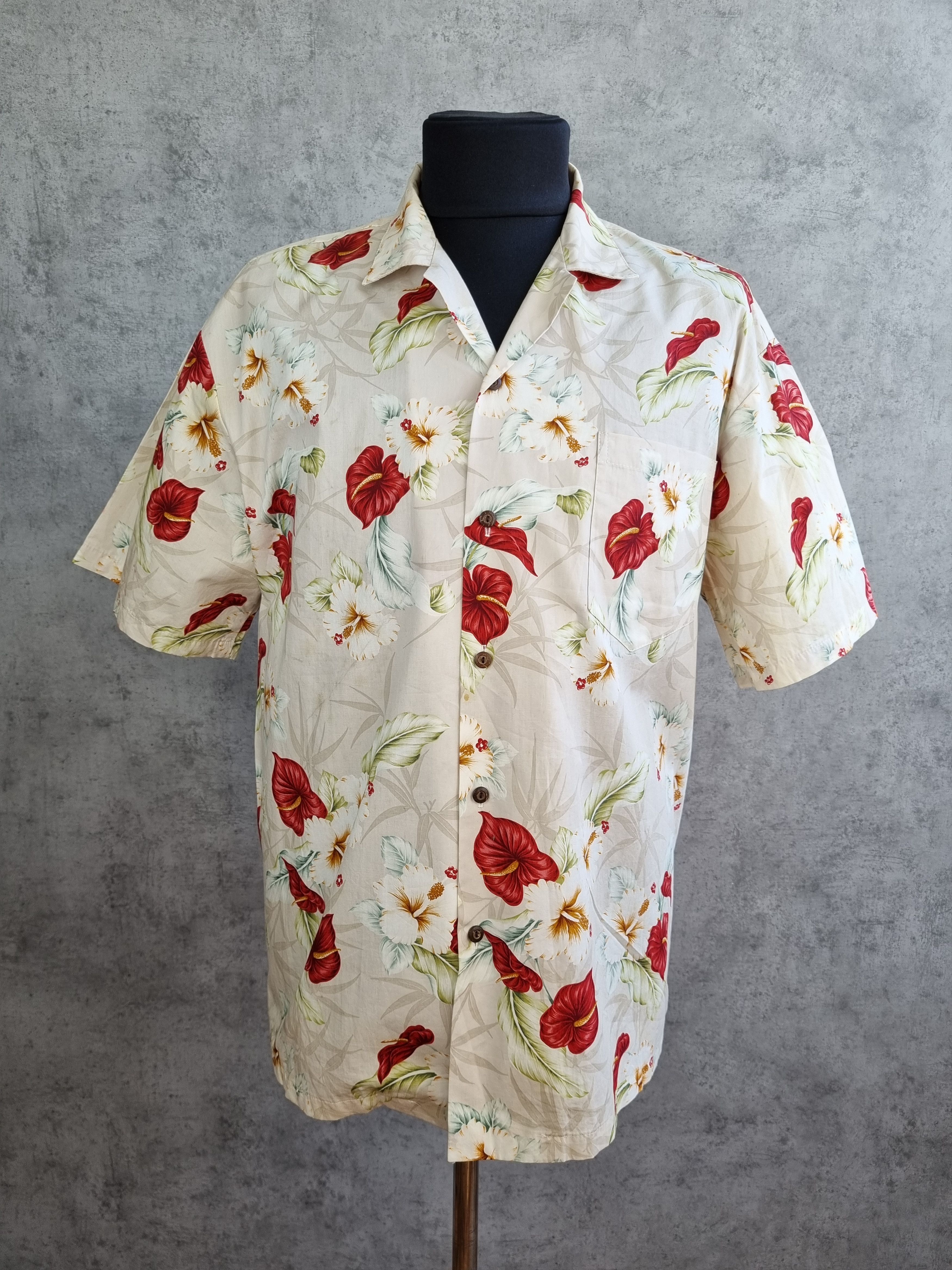 Vintage Hawaiian Shirt Paradise flowers vintage camp collar shirt Size US XL / EU 56 / 4 - 1 Thumbnail