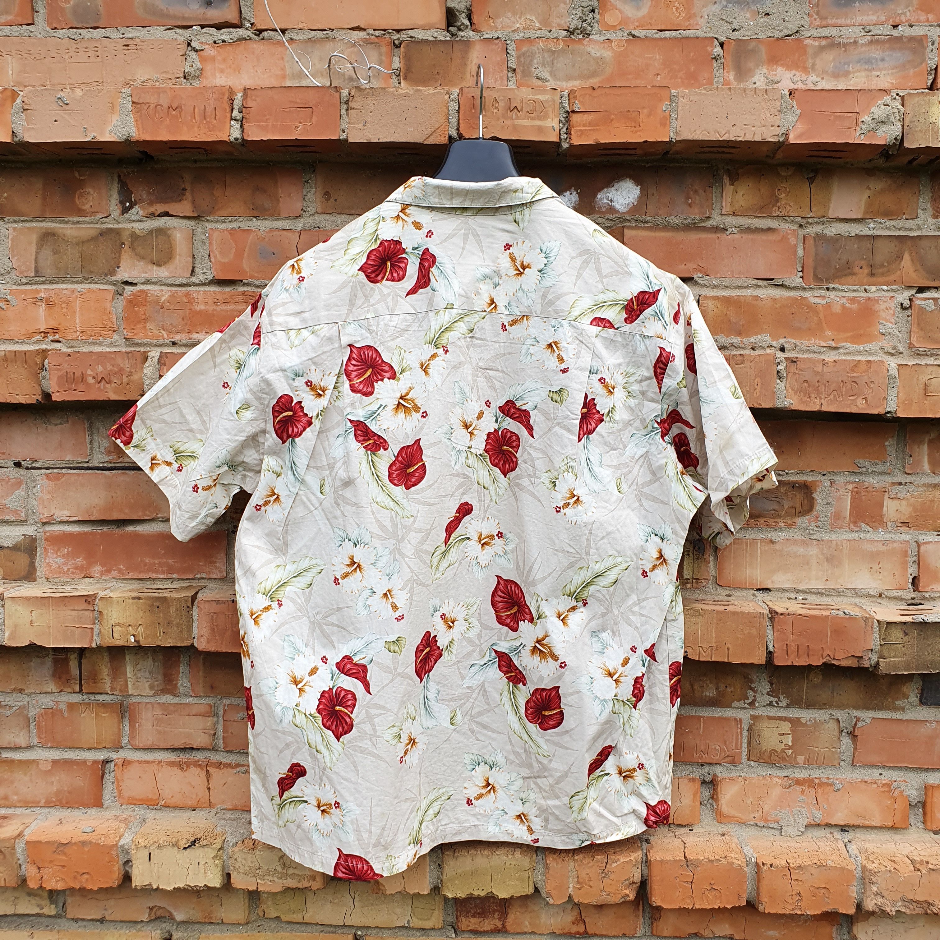 Vintage Hawaiian Shirt Paradise flowers vintage camp collar shirt Size US XL / EU 56 / 4 - 5 Thumbnail