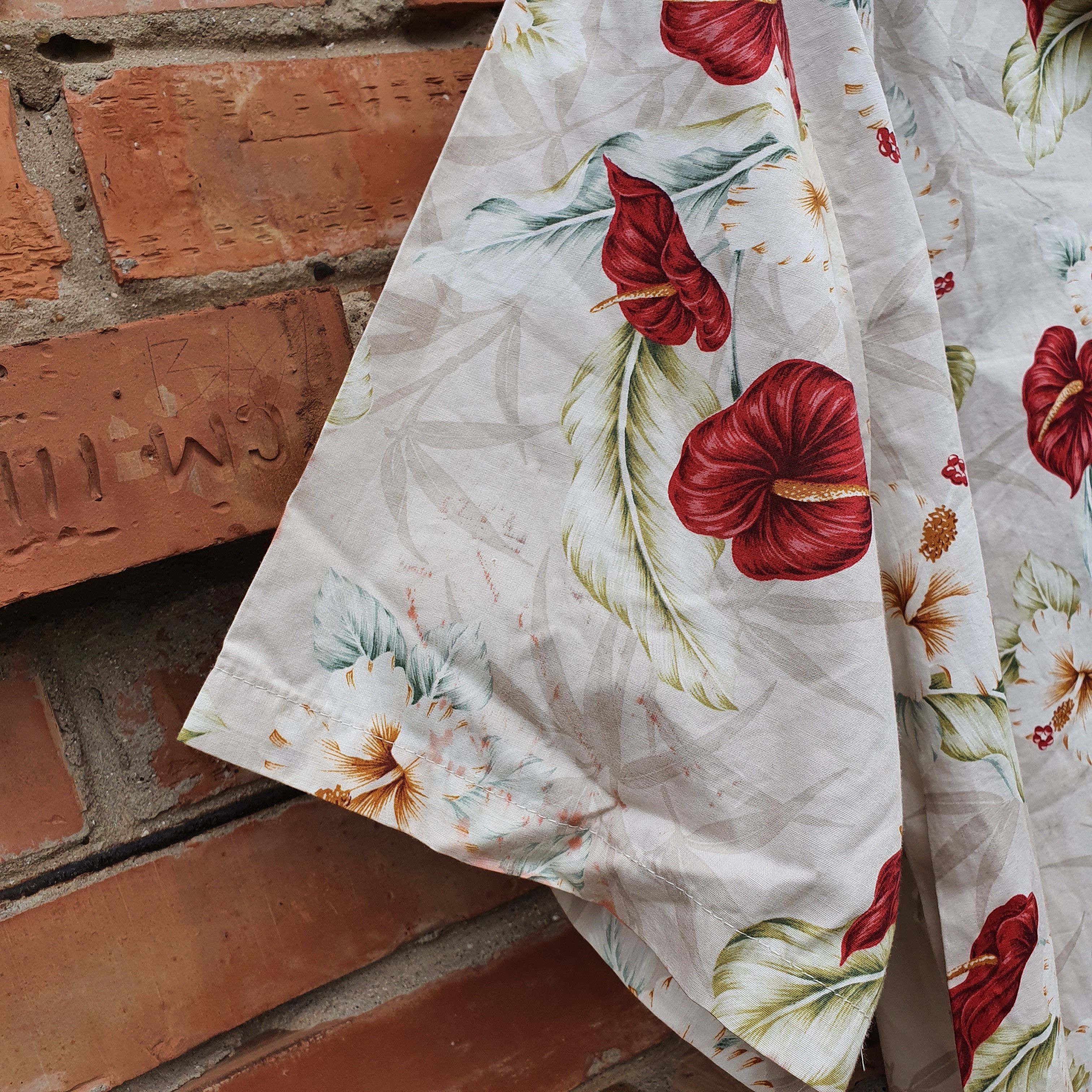 Vintage Hawaiian Shirt Paradise flowers vintage camp collar shirt Size US XL / EU 56 / 4 - 9 Thumbnail
