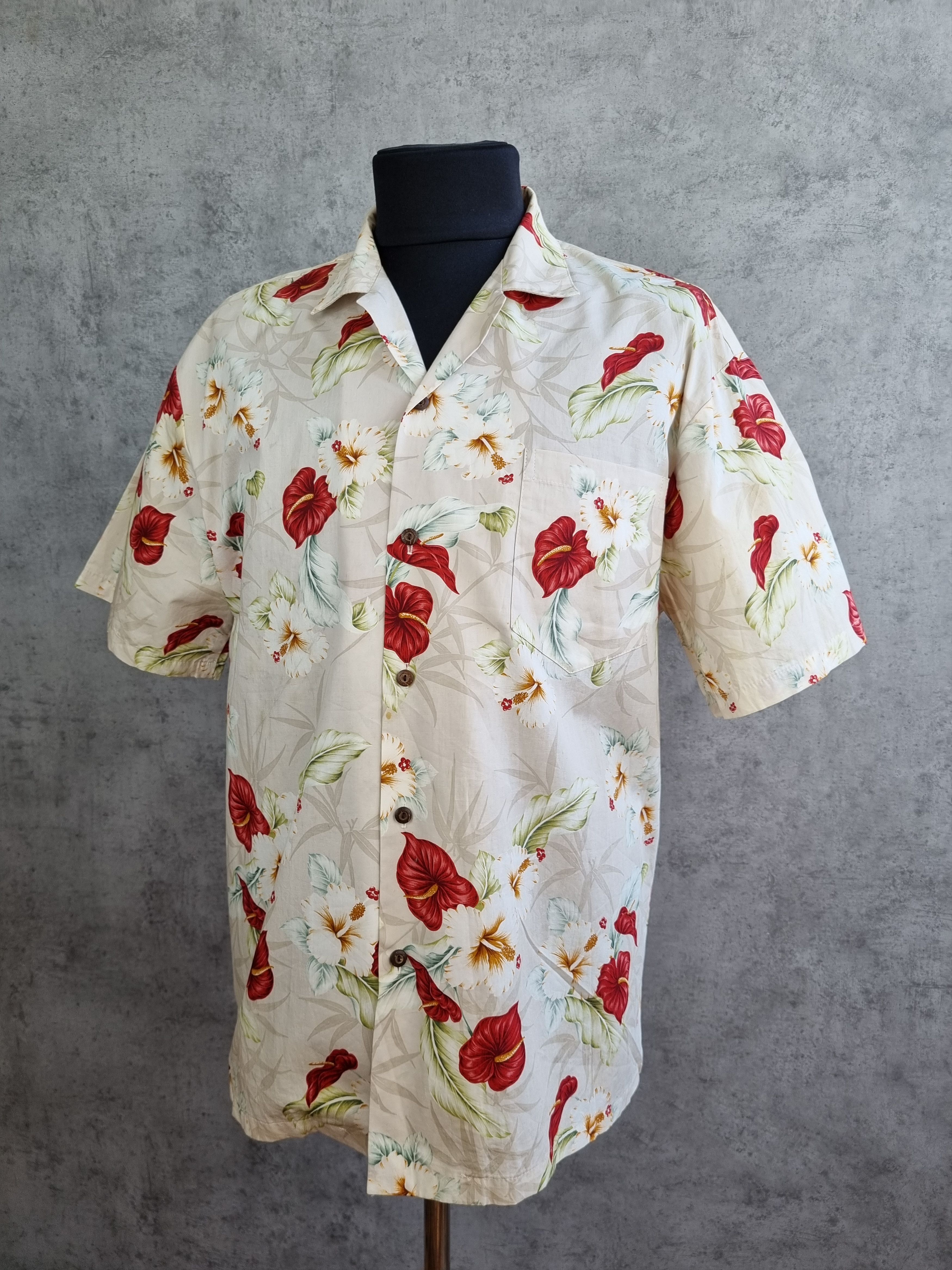 Vintage Hawaiian Shirt Paradise flowers vintage camp collar shirt Size US XL / EU 56 / 4 - 2 Thumbnail