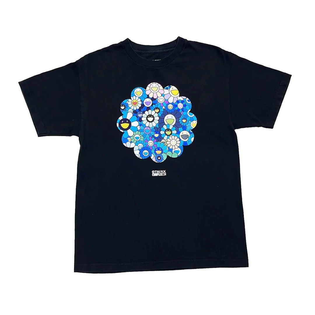 image of Complexcon 2017 Tm/kk Flower Art Graphic T in Black, Men's (Size Medium)
