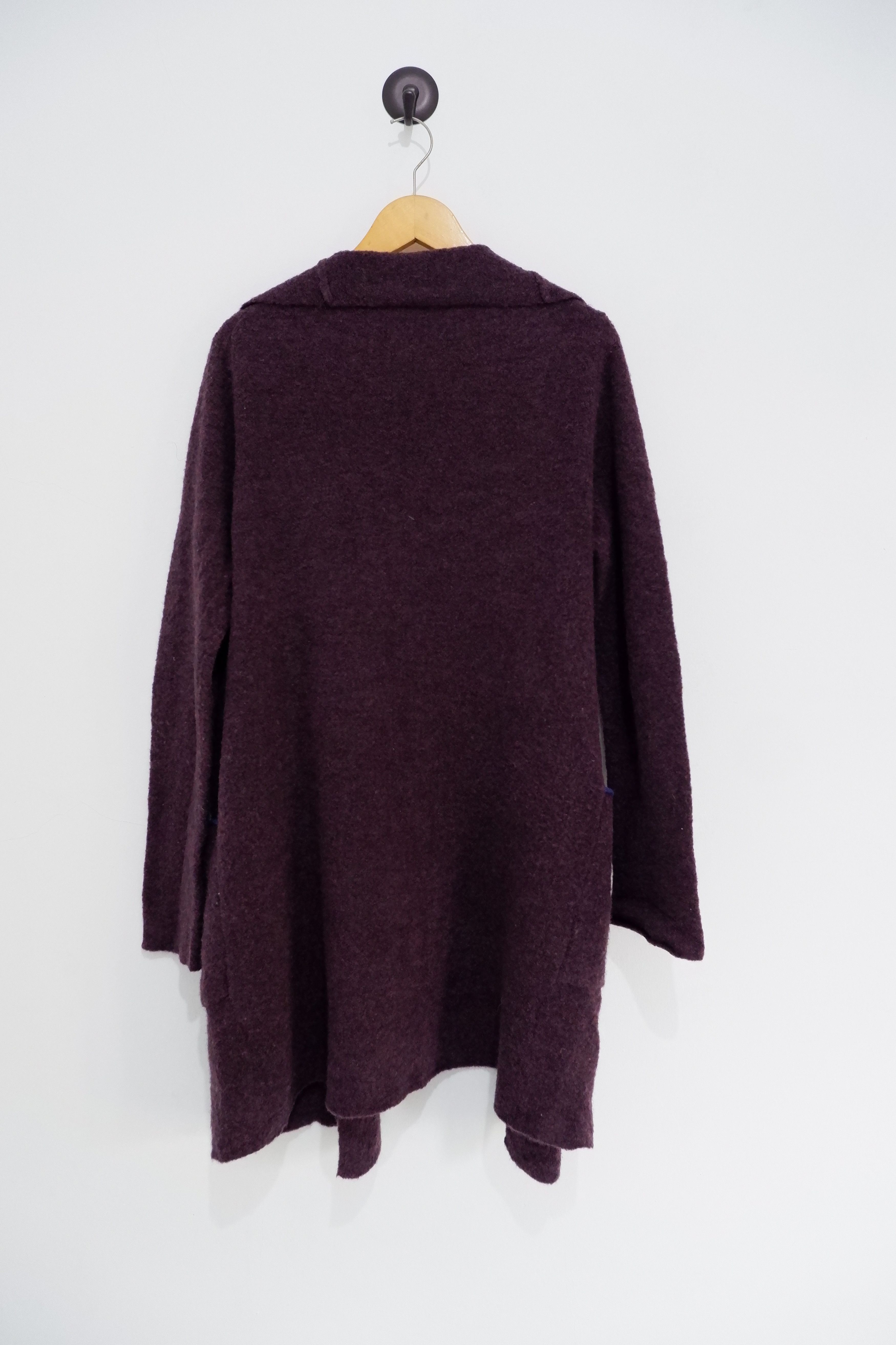 Yohji Yamamoto Y's For Living Wool Robe Coat Knit Size L / US 10 / IT 46 - 9 Thumbnail