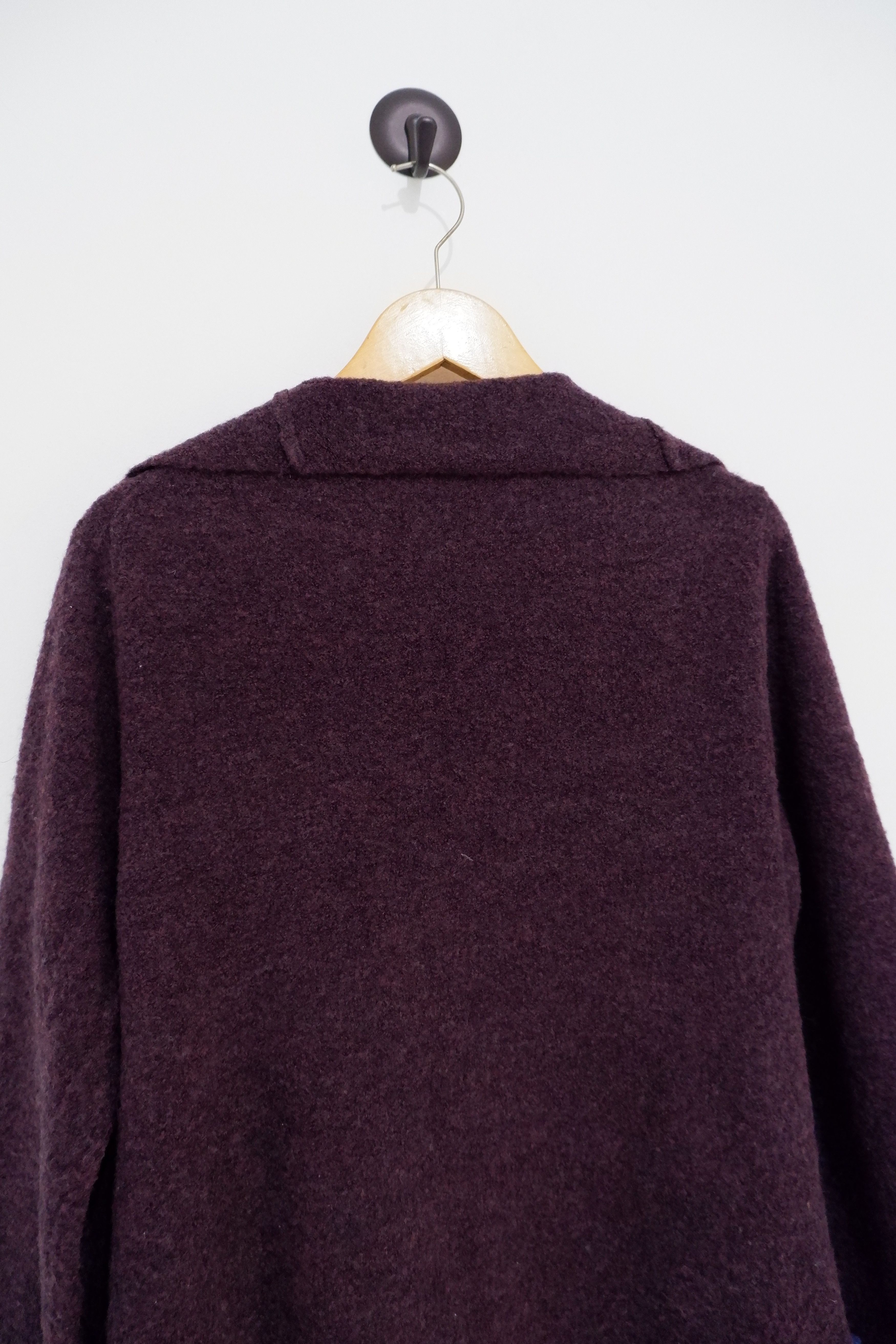Yohji Yamamoto Y's For Living Wool Robe Coat Knit Size L / US 10 / IT 46 - 8 Thumbnail
