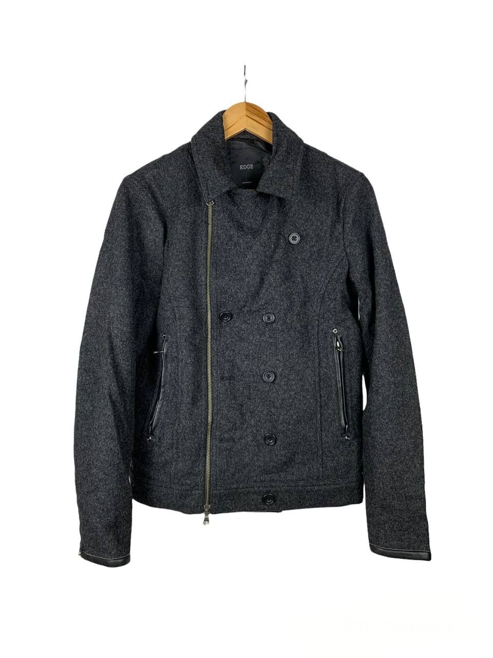Japanese Brand Rupert Edge Wool Biker Jacket Size US M / EU 48-50 / 2 - 2 Thumbnail