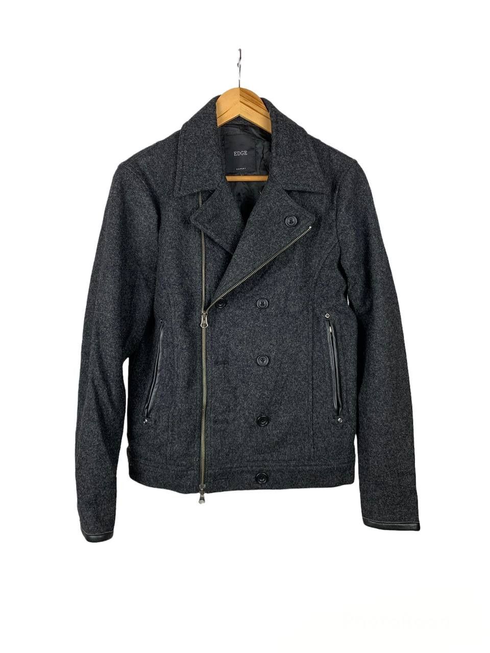 Japanese Brand Rupert Edge Wool Biker Jacket Size US M / EU 48-50 / 2 - 1 Thumbnail