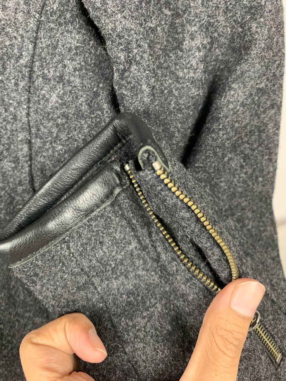 Japanese Brand Rupert Edge Wool Biker Jacket Size US M / EU 48-50 / 2 - 5 Thumbnail