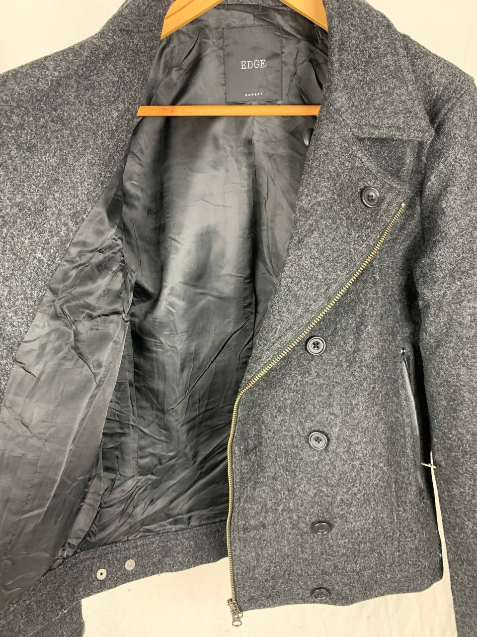 Japanese Brand Rupert Edge Wool Biker Jacket Size US M / EU 48-50 / 2 - 9 Thumbnail
