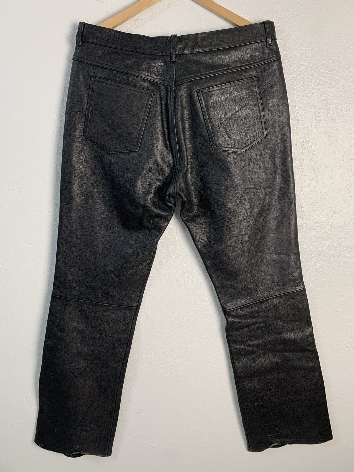 Japanese Brand SRP Spirit Of Motorcycle Leather Riding Gear Pants Size US 34 / EU 50 - 4 Thumbnail