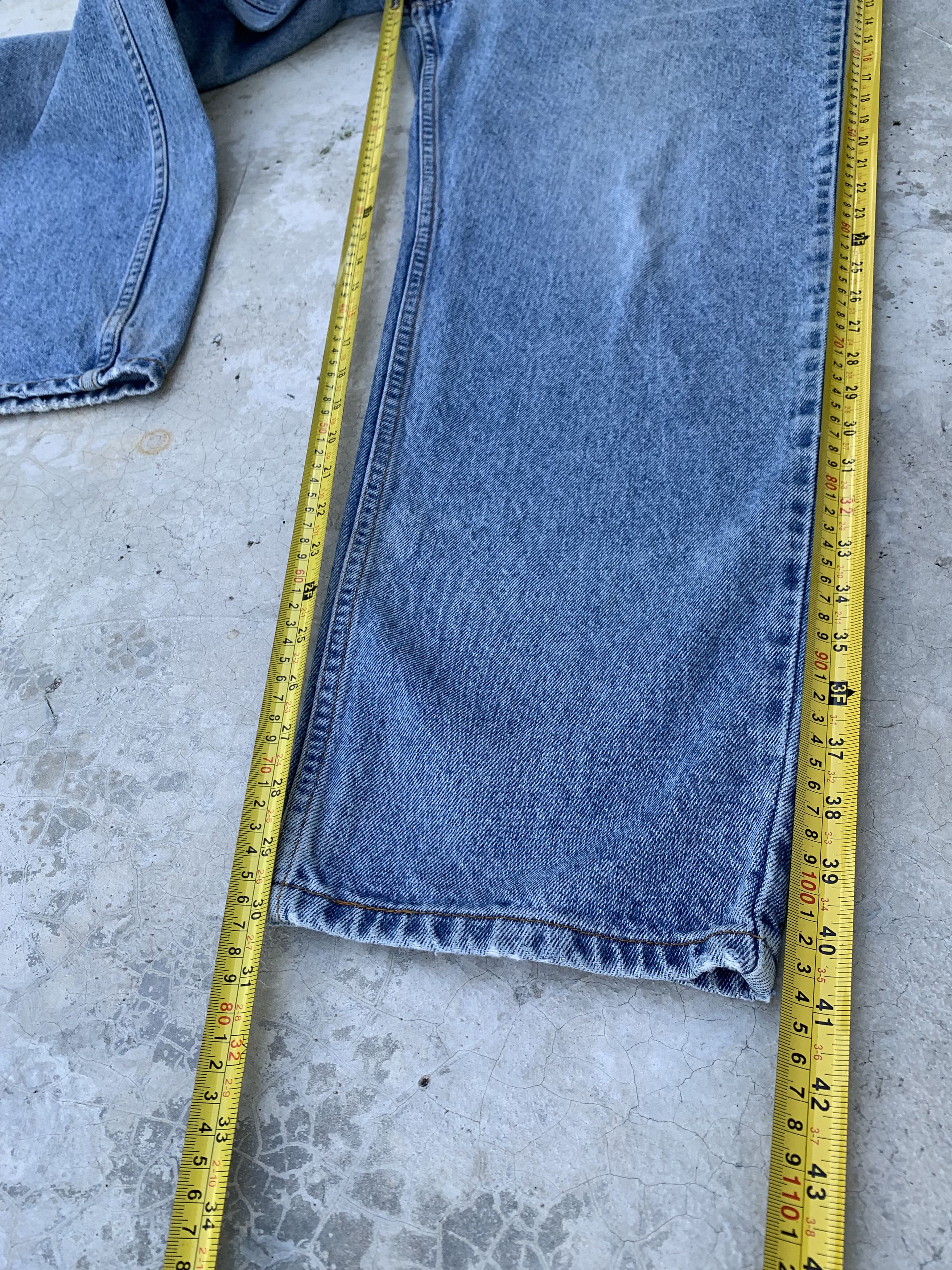 Levi's Vintage Levis 550 Orange Tab Light Washed Denim Jeans Size US 37 - 9 Thumbnail