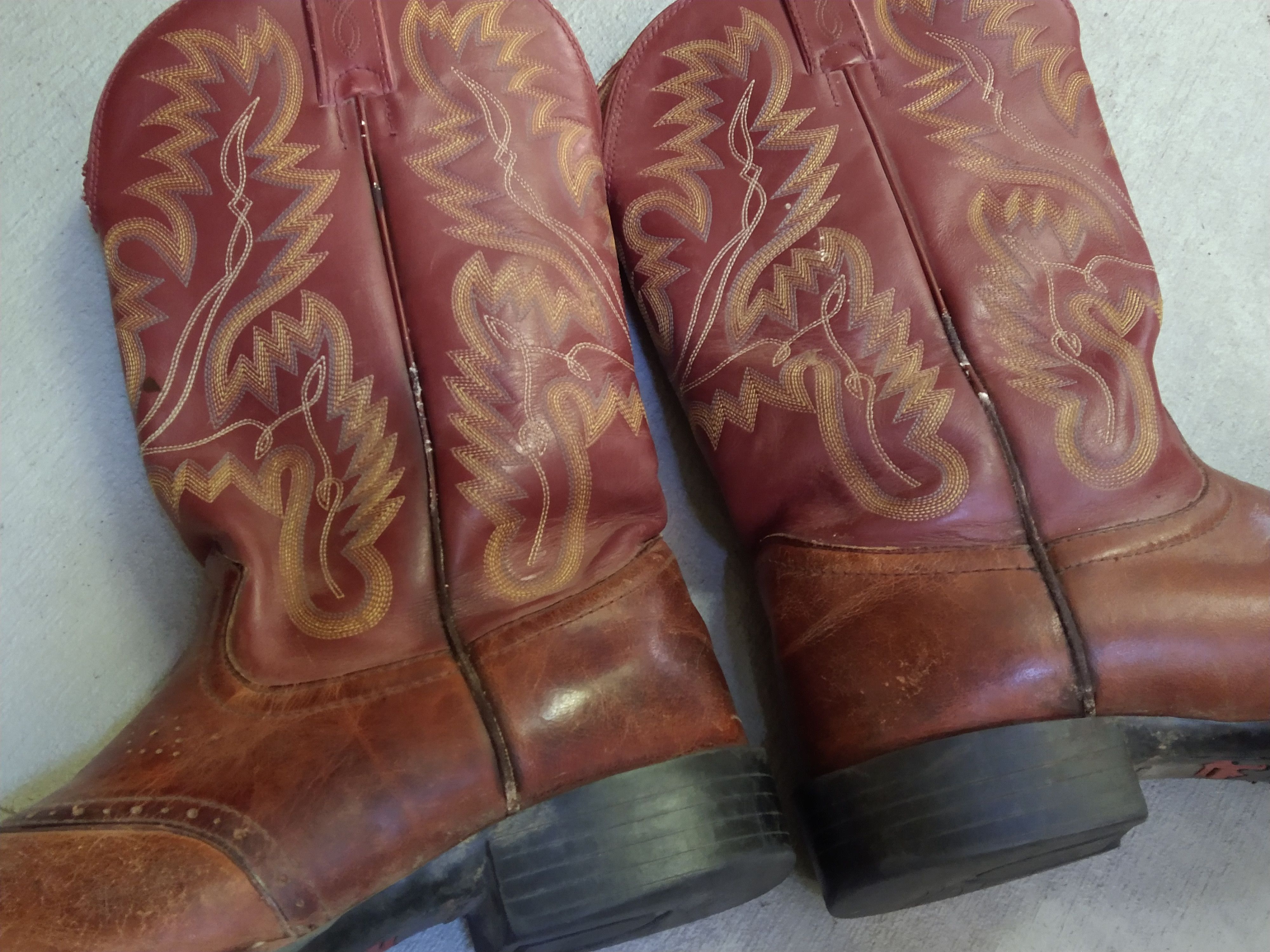 Justin × Vintage Vintage Justin Cowboy Boots Brown Size 9 D Leather Western Size US 9 / EU 42 - 10 Thumbnail