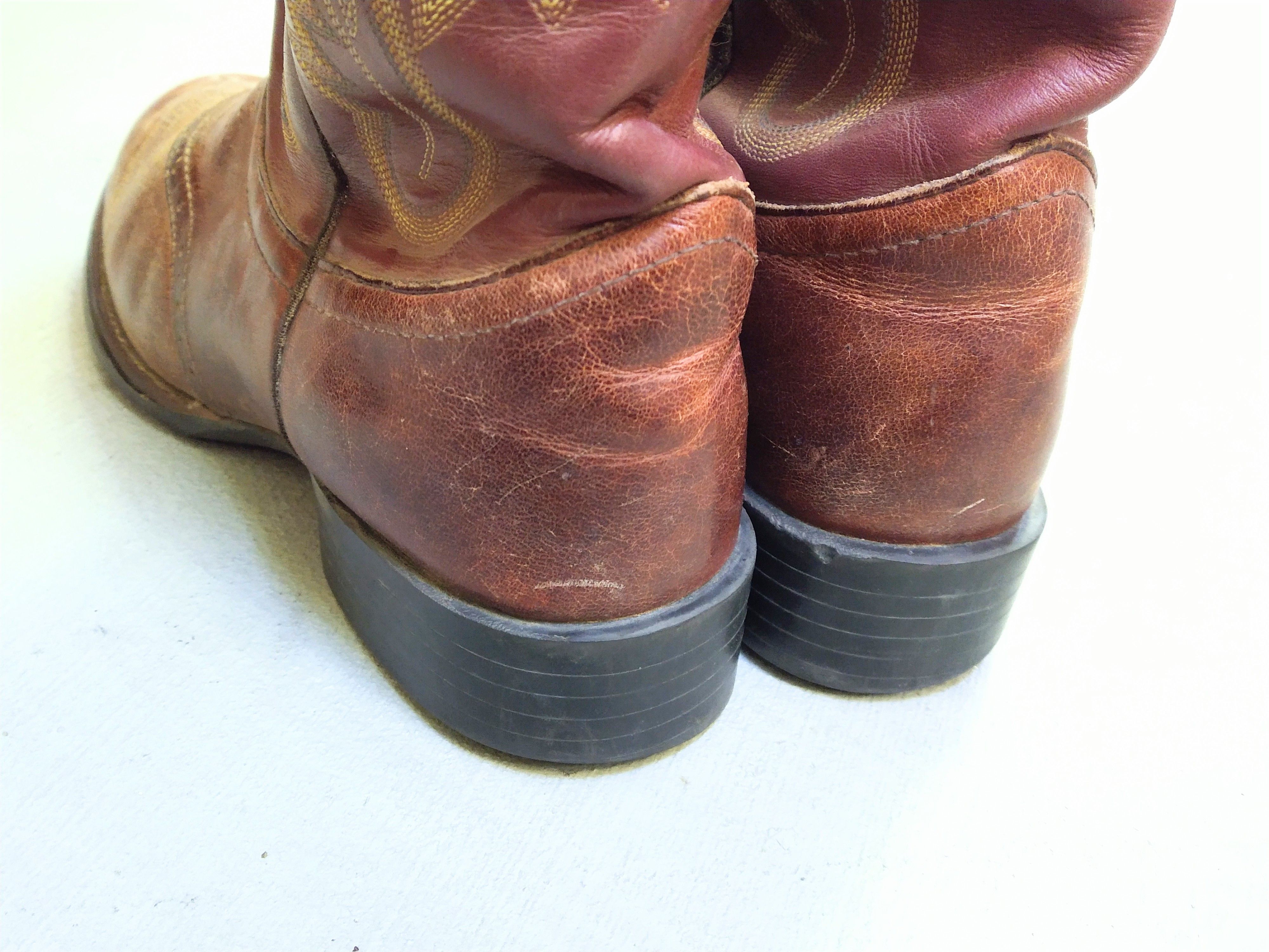 Justin × Vintage Vintage Justin Cowboy Boots Brown Size 9 D Leather Western Size US 9 / EU 42 - 14 Thumbnail