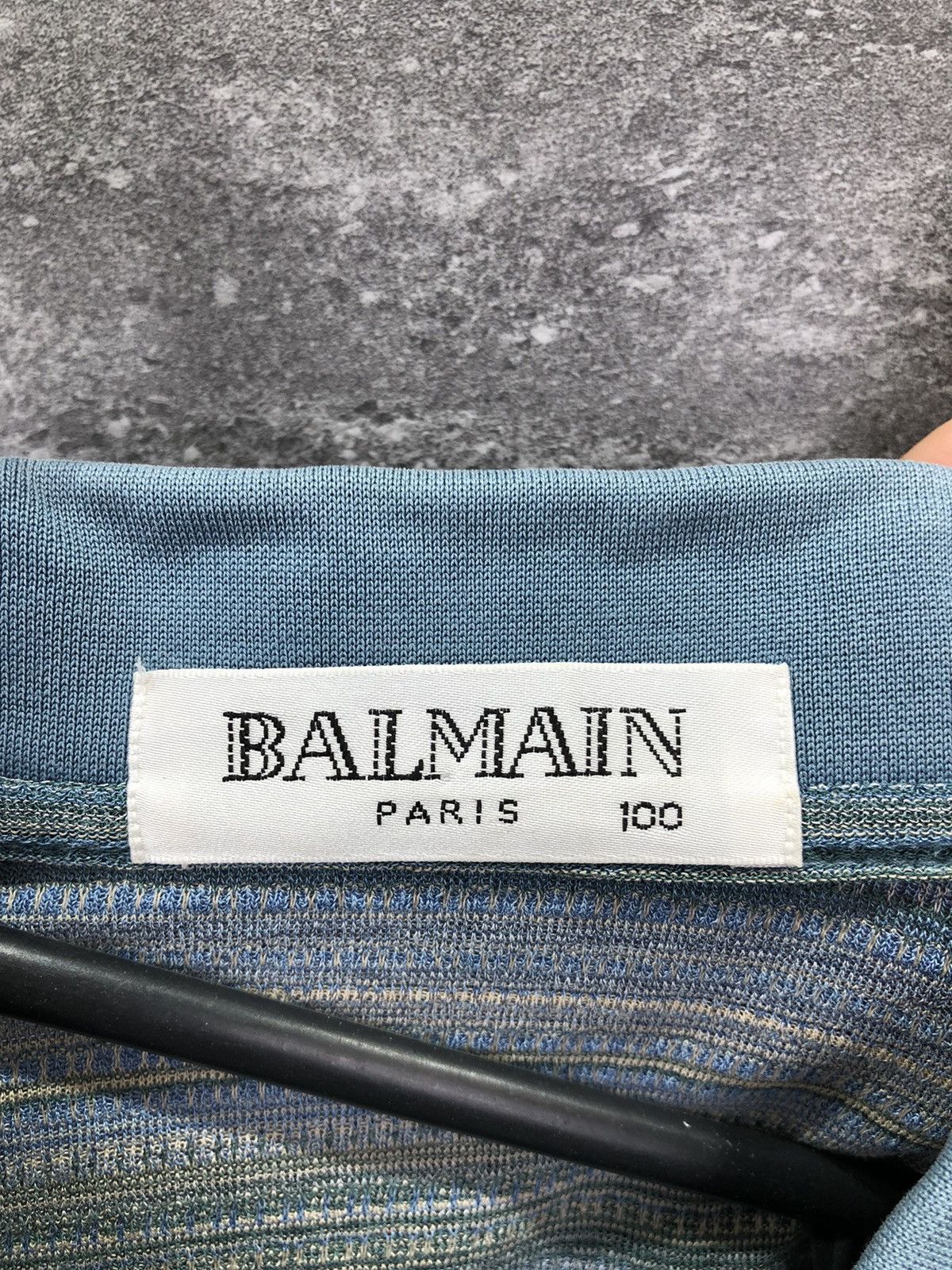 Balmain × Luxury × Vintage Vintage Balmain Paris Polo T-Shirt rare  