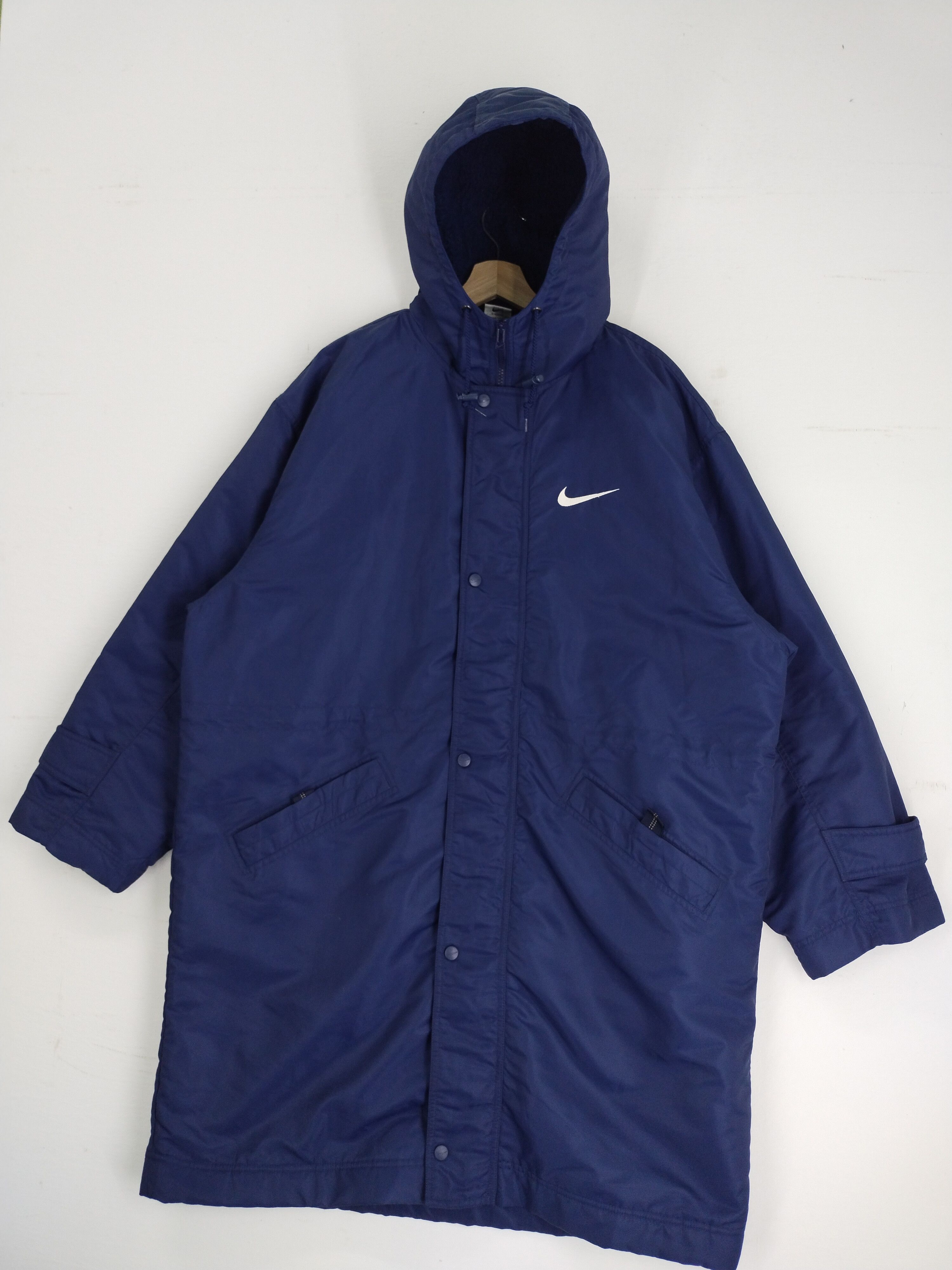 Nike VINTAGE 90s NIKE BIG SWOOSH WINTER RAINCOAT JACKET Size US L / EU 52-54 / 3 - 7 Thumbnail