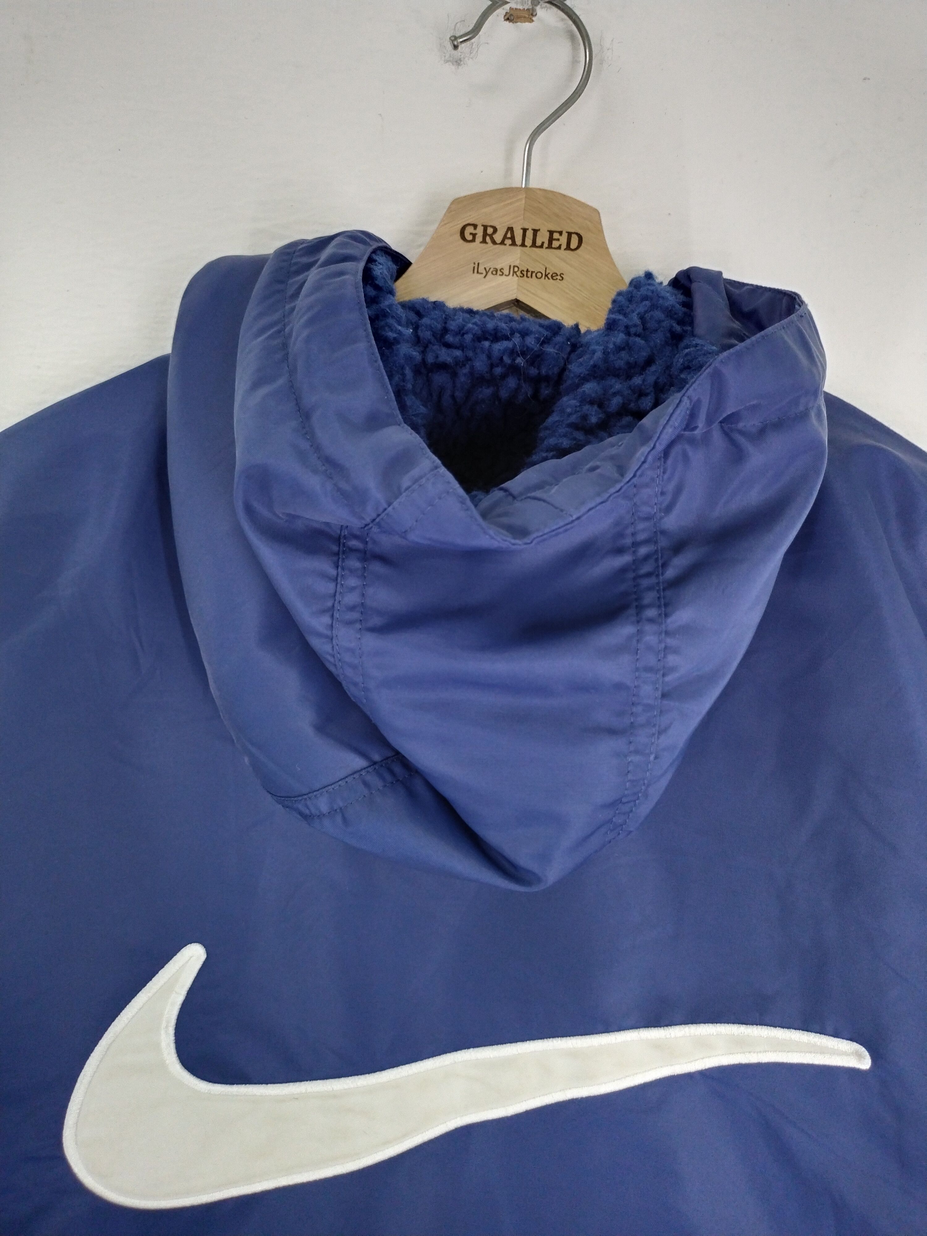Nike VINTAGE 90s NIKE BIG SWOOSH WINTER RAINCOAT JACKET Size US L / EU 52-54 / 3 - 15 Thumbnail