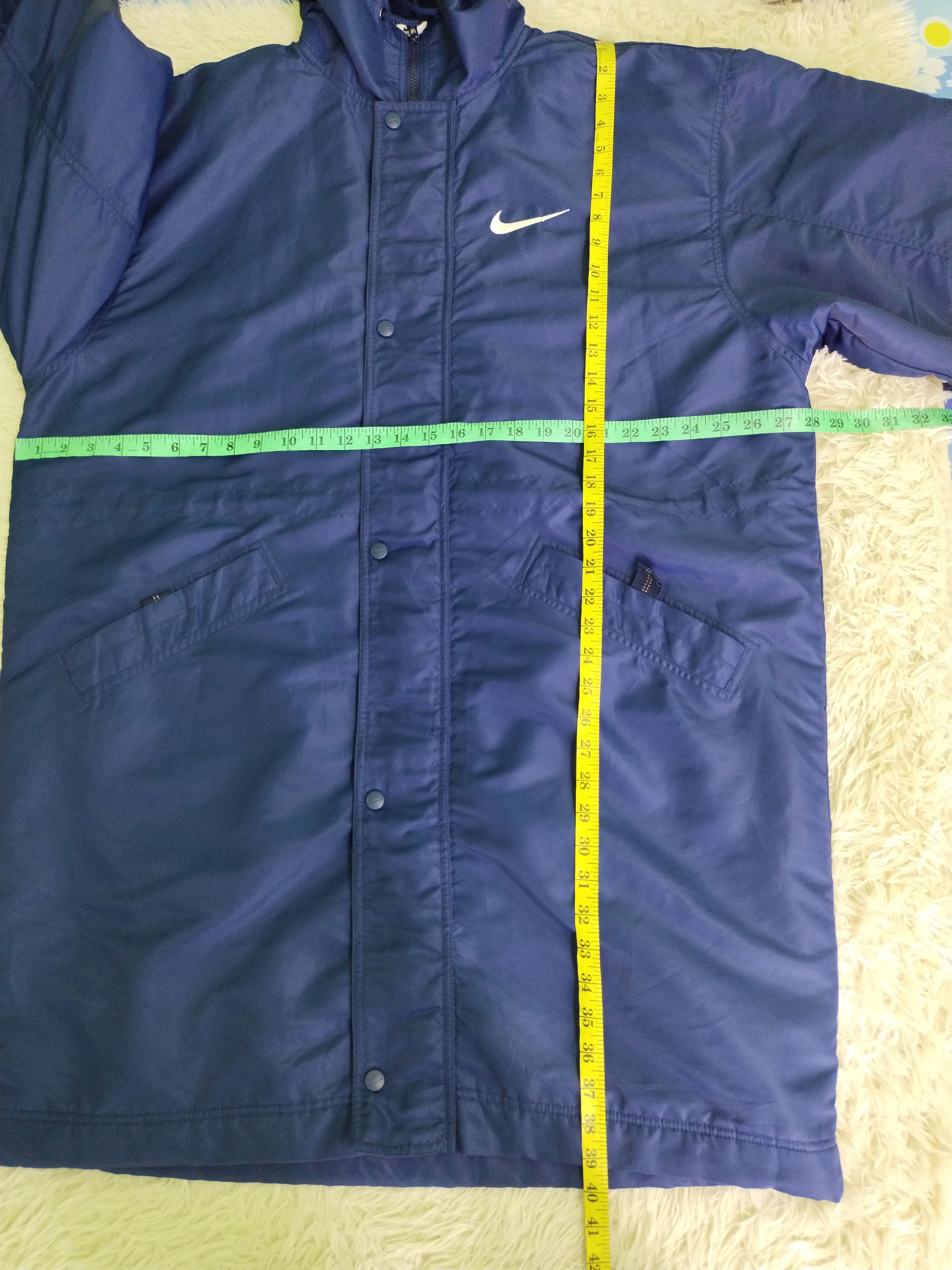 Nike VINTAGE 90s NIKE BIG SWOOSH WINTER RAINCOAT JACKET Size US L / EU 52-54 / 3 - 14 Thumbnail