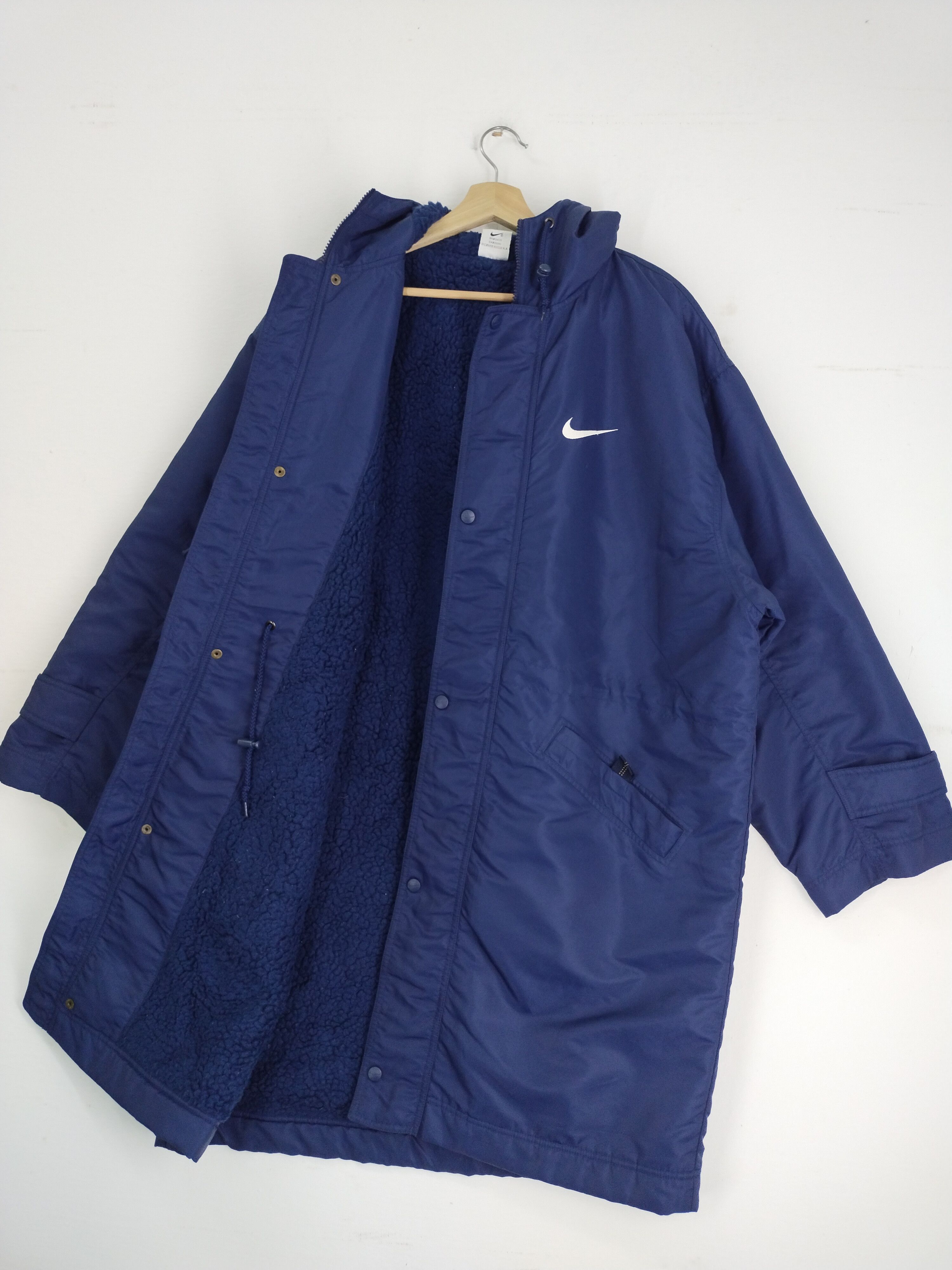 Nike VINTAGE 90s NIKE BIG SWOOSH WINTER RAINCOAT JACKET Size US L / EU 52-54 / 3 - 8 Thumbnail