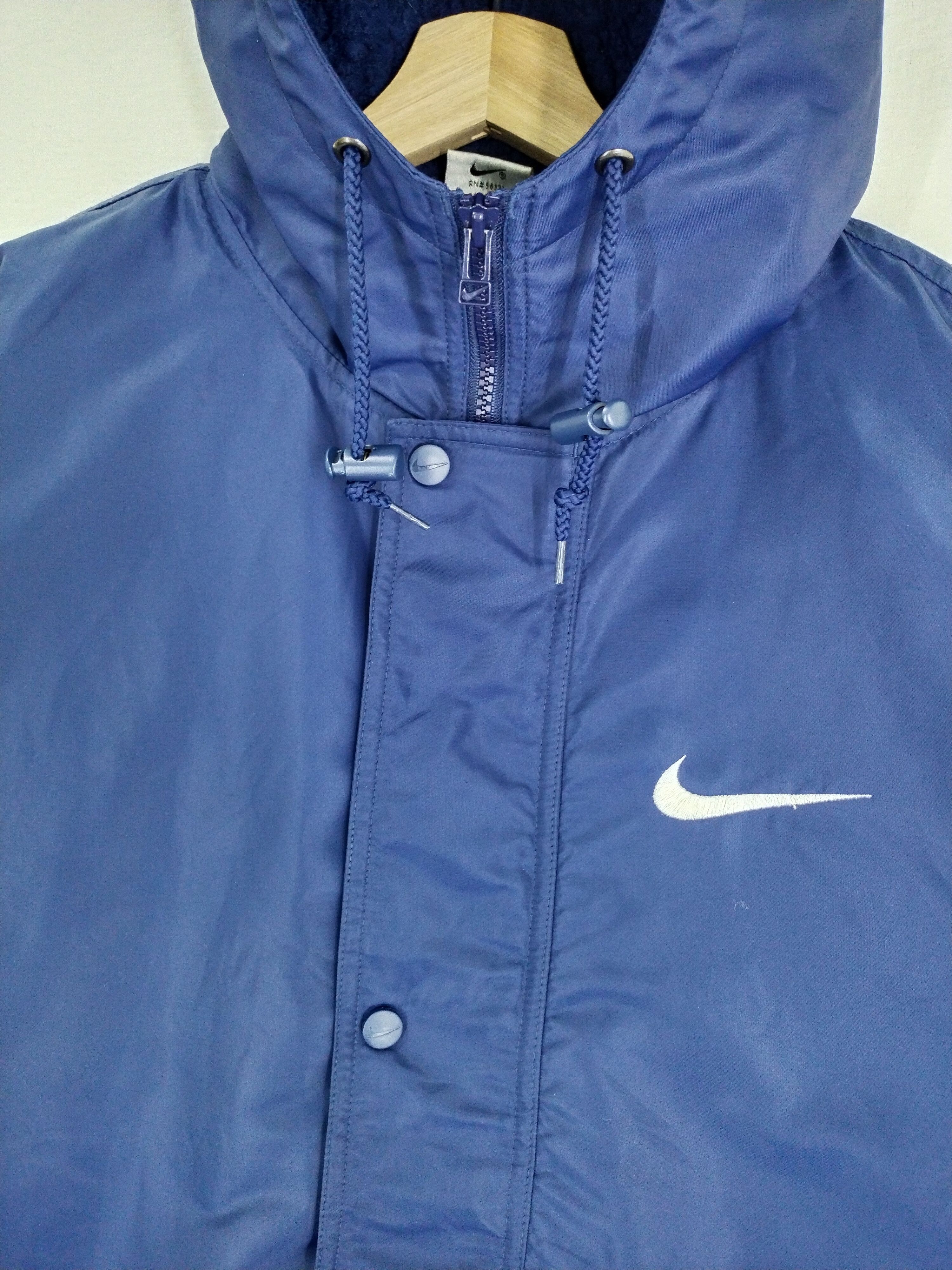Nike VINTAGE 90s NIKE BIG SWOOSH WINTER RAINCOAT JACKET Size US L / EU 52-54 / 3 - 5 Thumbnail