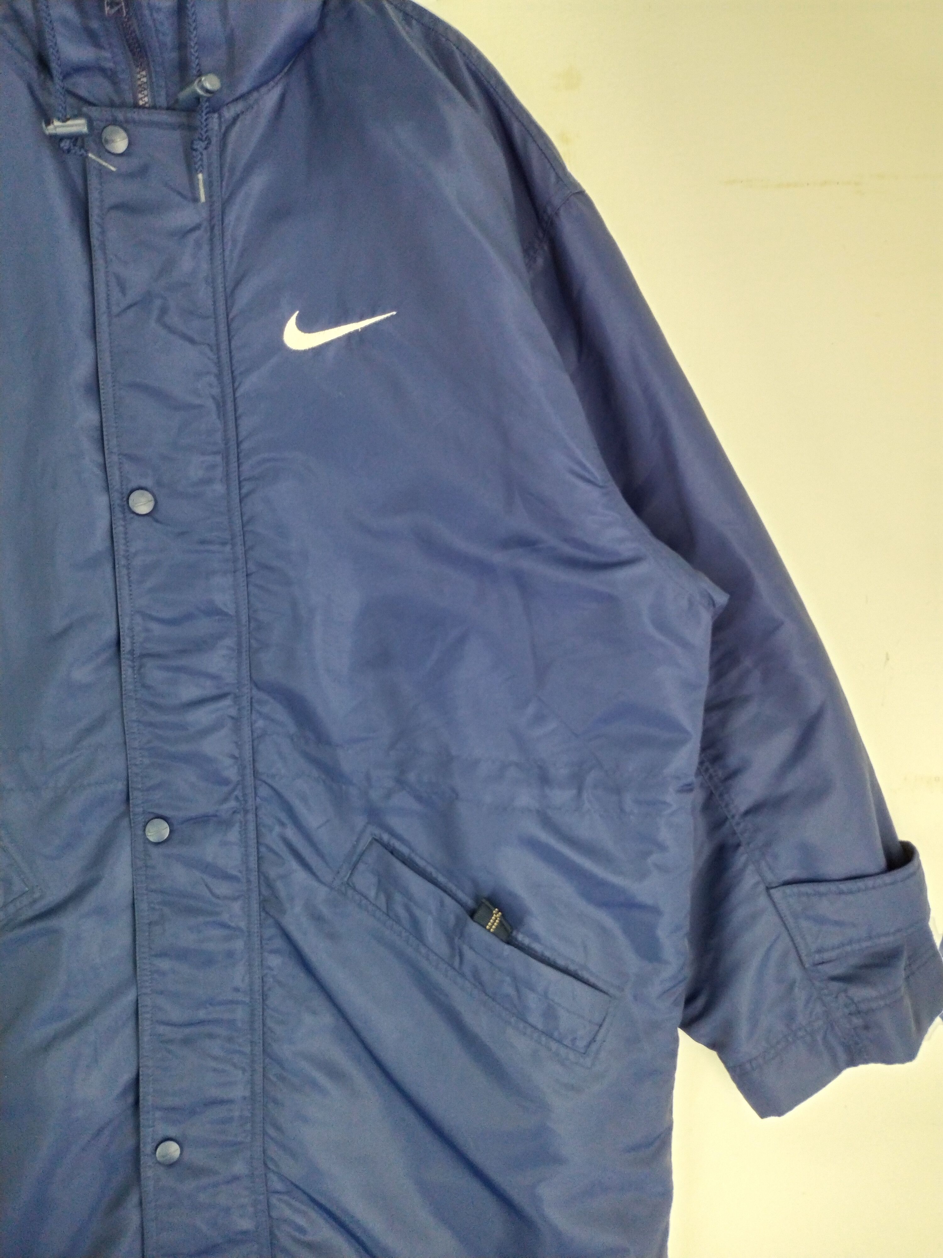Nike VINTAGE 90s NIKE BIG SWOOSH WINTER RAINCOAT JACKET Size US L / EU 52-54 / 3 - 6 Thumbnail