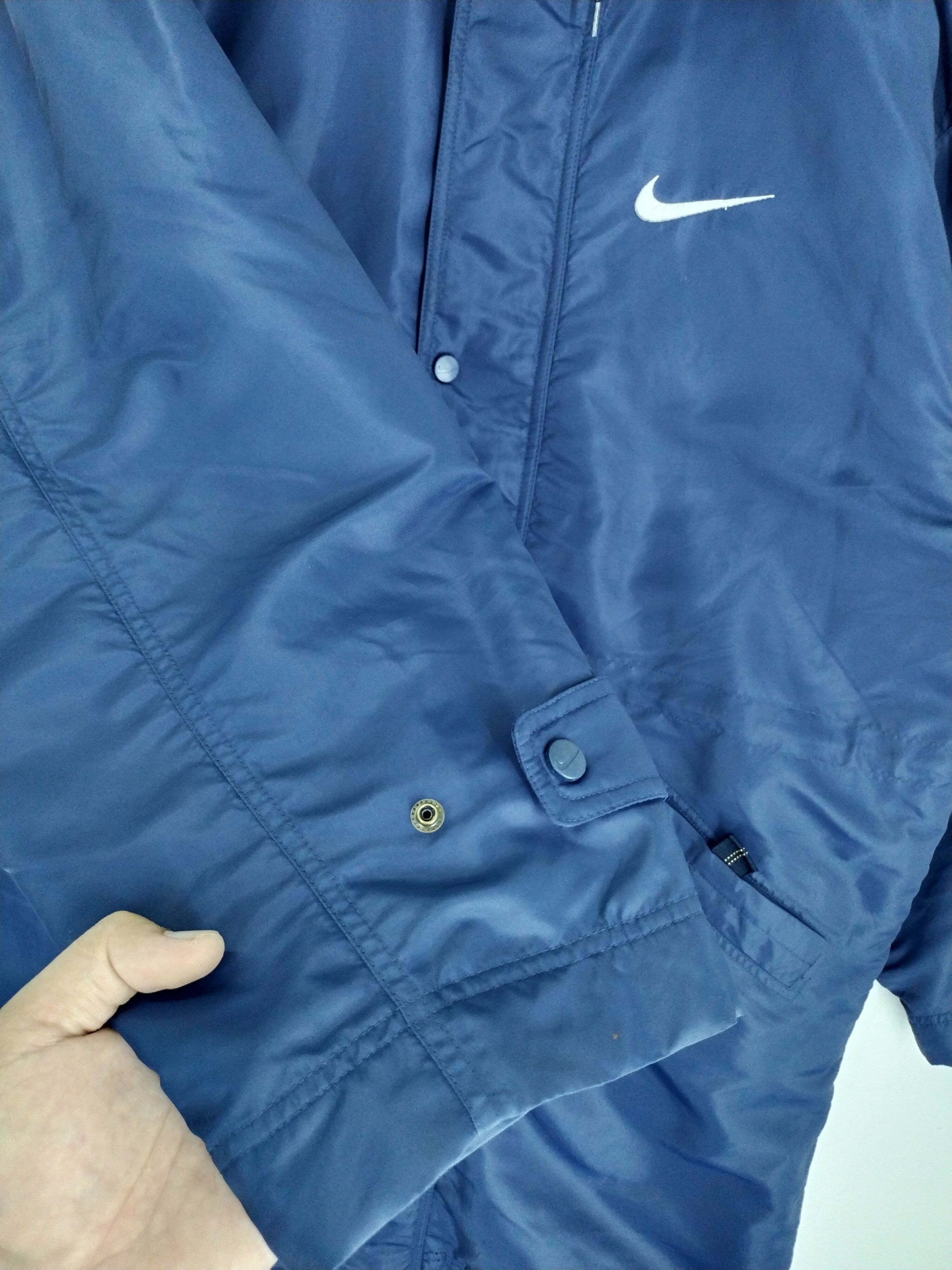 Nike VINTAGE 90s NIKE BIG SWOOSH WINTER RAINCOAT JACKET Size US L / EU 52-54 / 3 - 3 Thumbnail