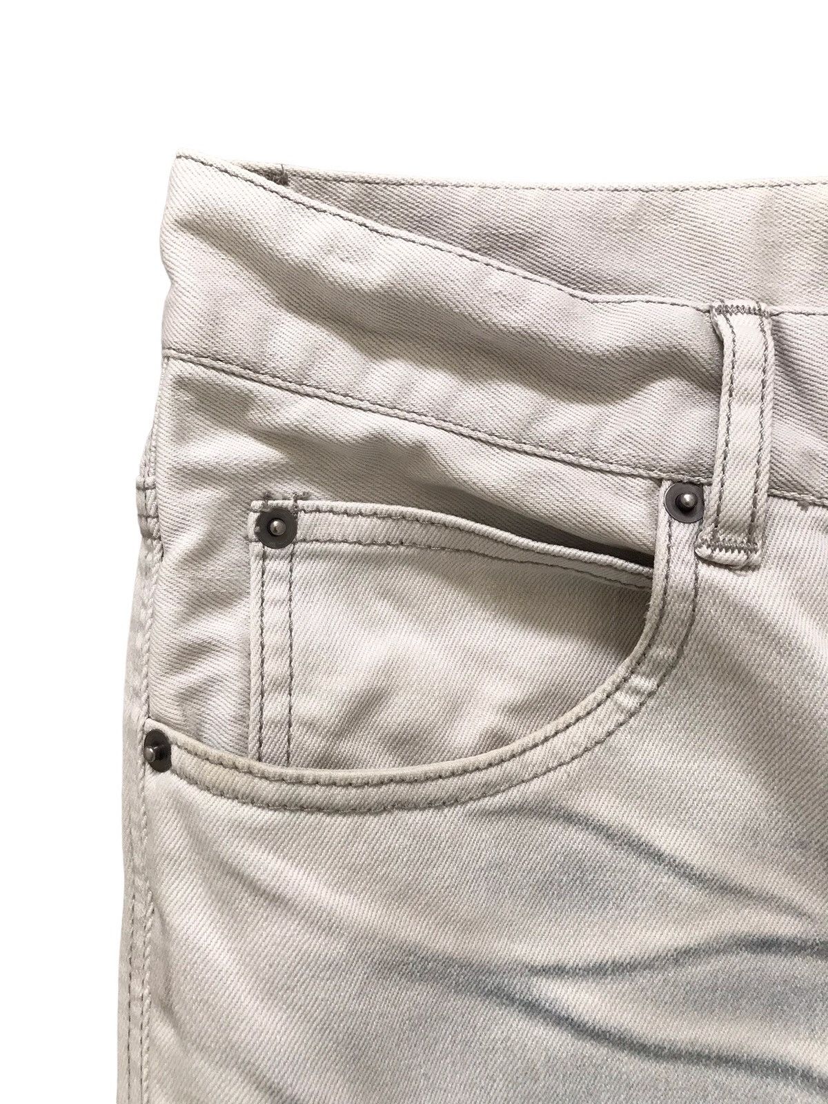 Japanese Brand SEMANTIC DESIGN JAPAN Chiffon White Whiskers Denim Jeans Size US 31 - 4 Thumbnail