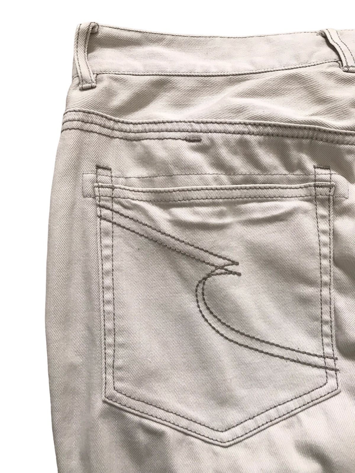 Japanese Brand SEMANTIC DESIGN JAPAN Chiffon White Whiskers Denim Jeans Size US 31 - 8 Thumbnail