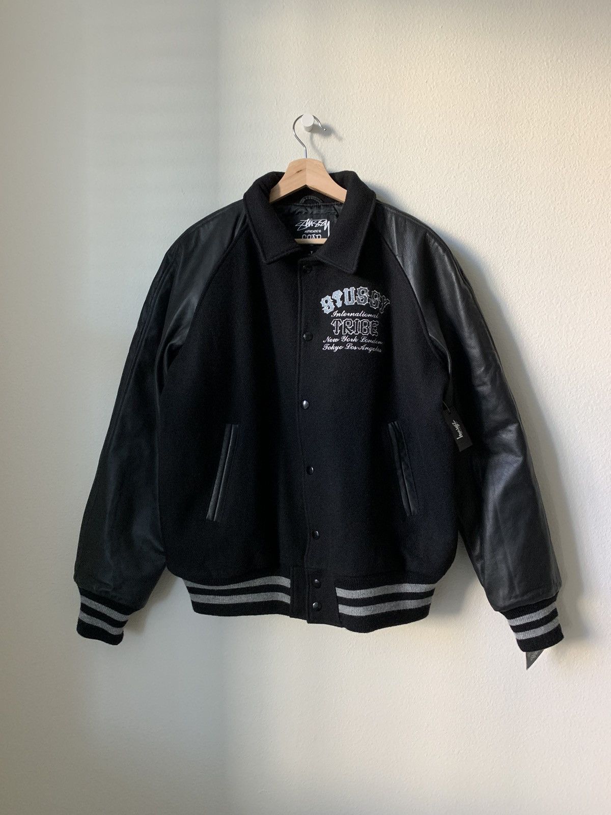 Vintage Stussy 05 anniversary varsity jacket | Grailed