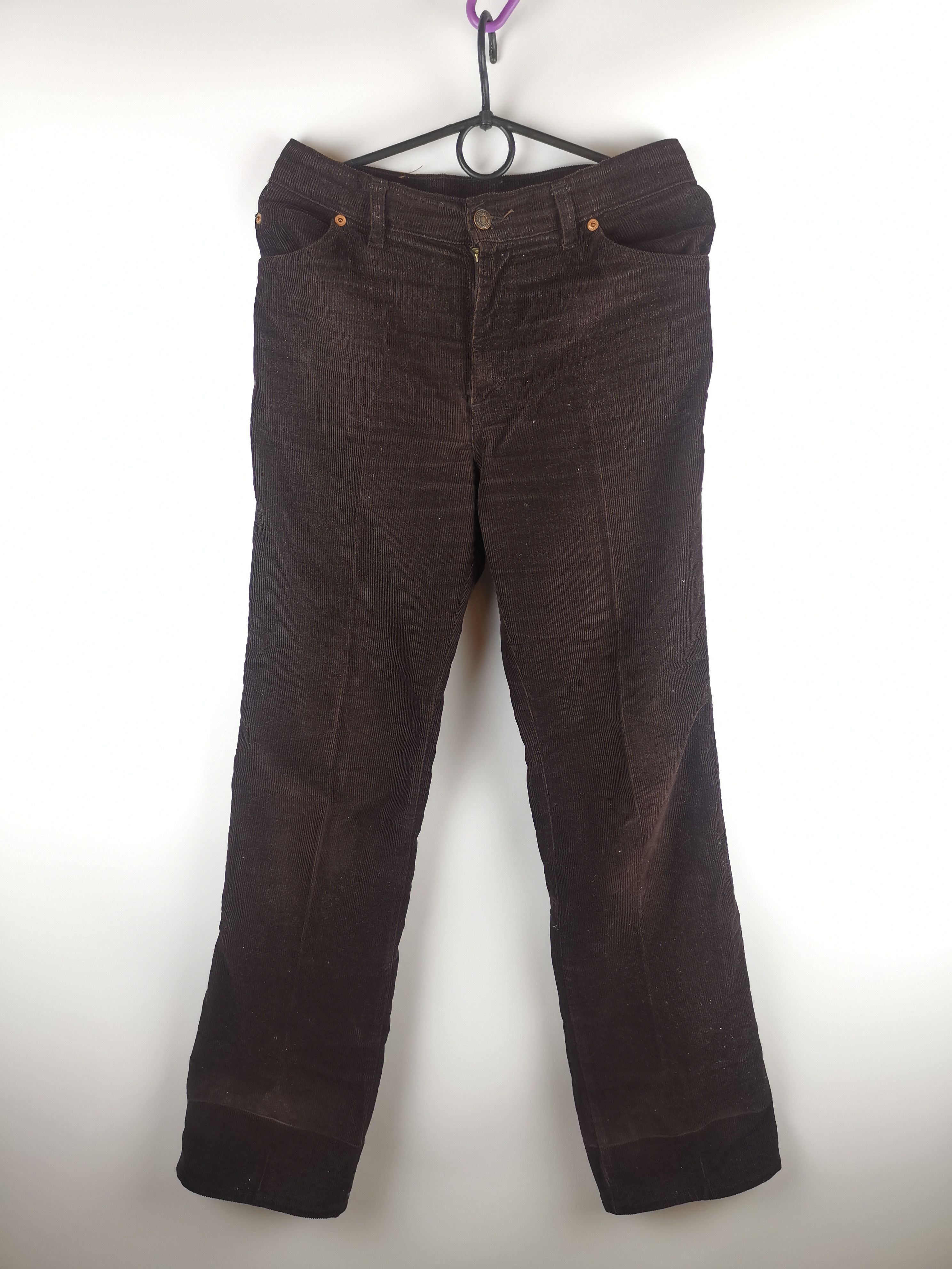 Levi's Levi's 731 vintage 80s rare corduroy brown pants made in UK Size US 30 / EU 46 - 10 Thumbnail