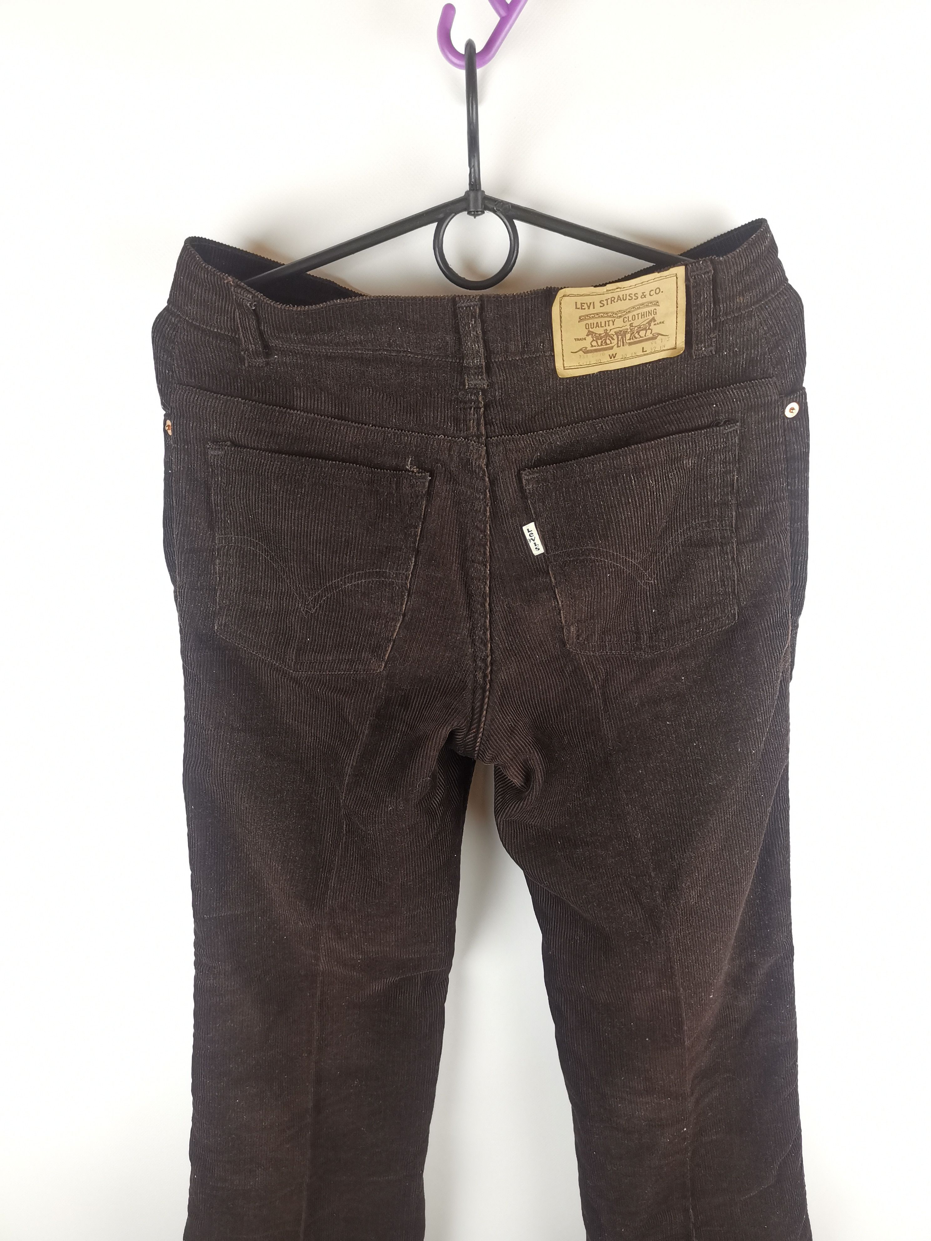 Levi's Levi's 731 vintage 80s rare corduroy brown pants made in UK Size US 30 / EU 46 - 2 Thumbnail