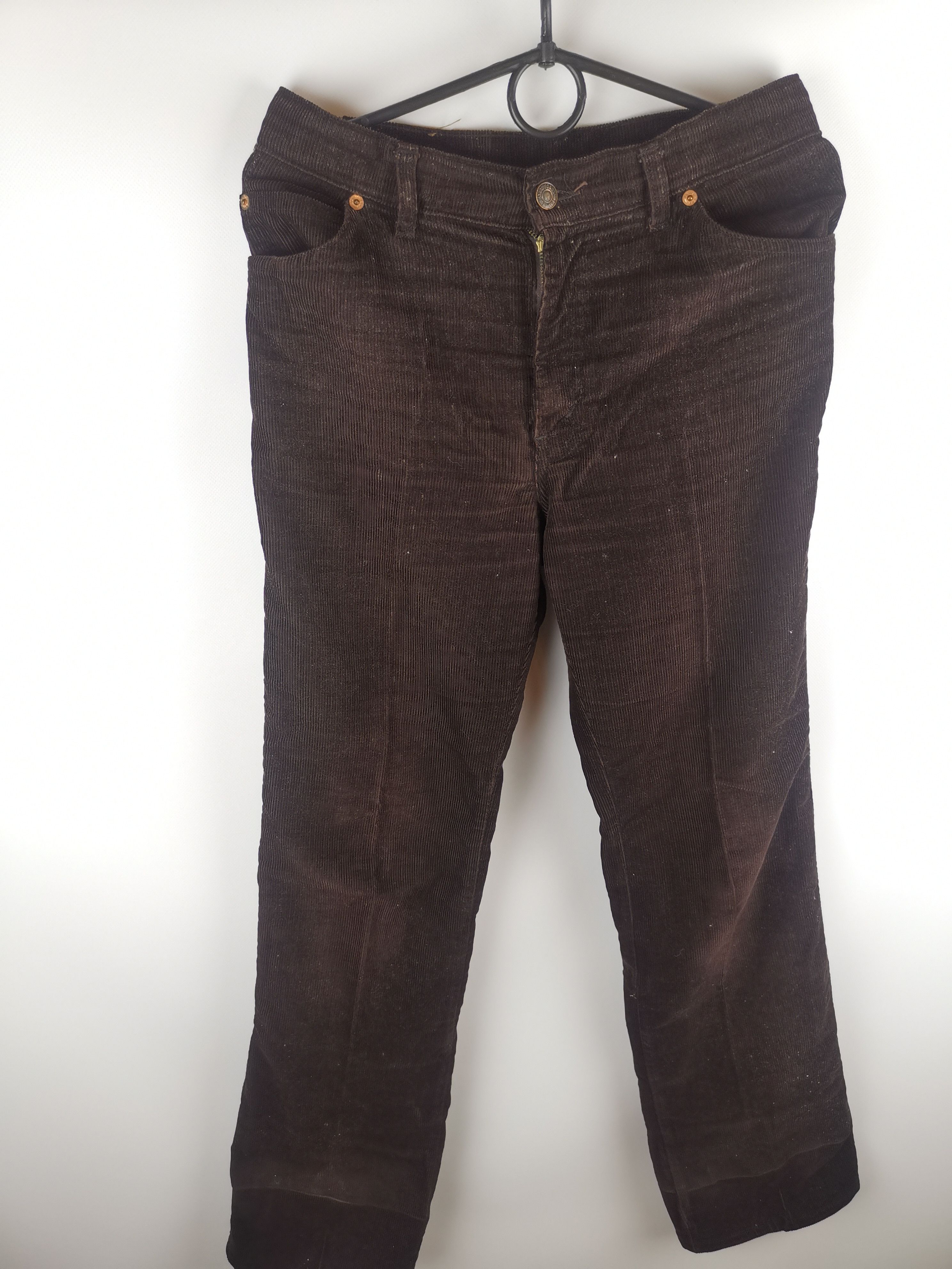 Levi's Levi's 731 vintage 80s rare corduroy brown pants made in UK Size US 30 / EU 46 - 9 Thumbnail