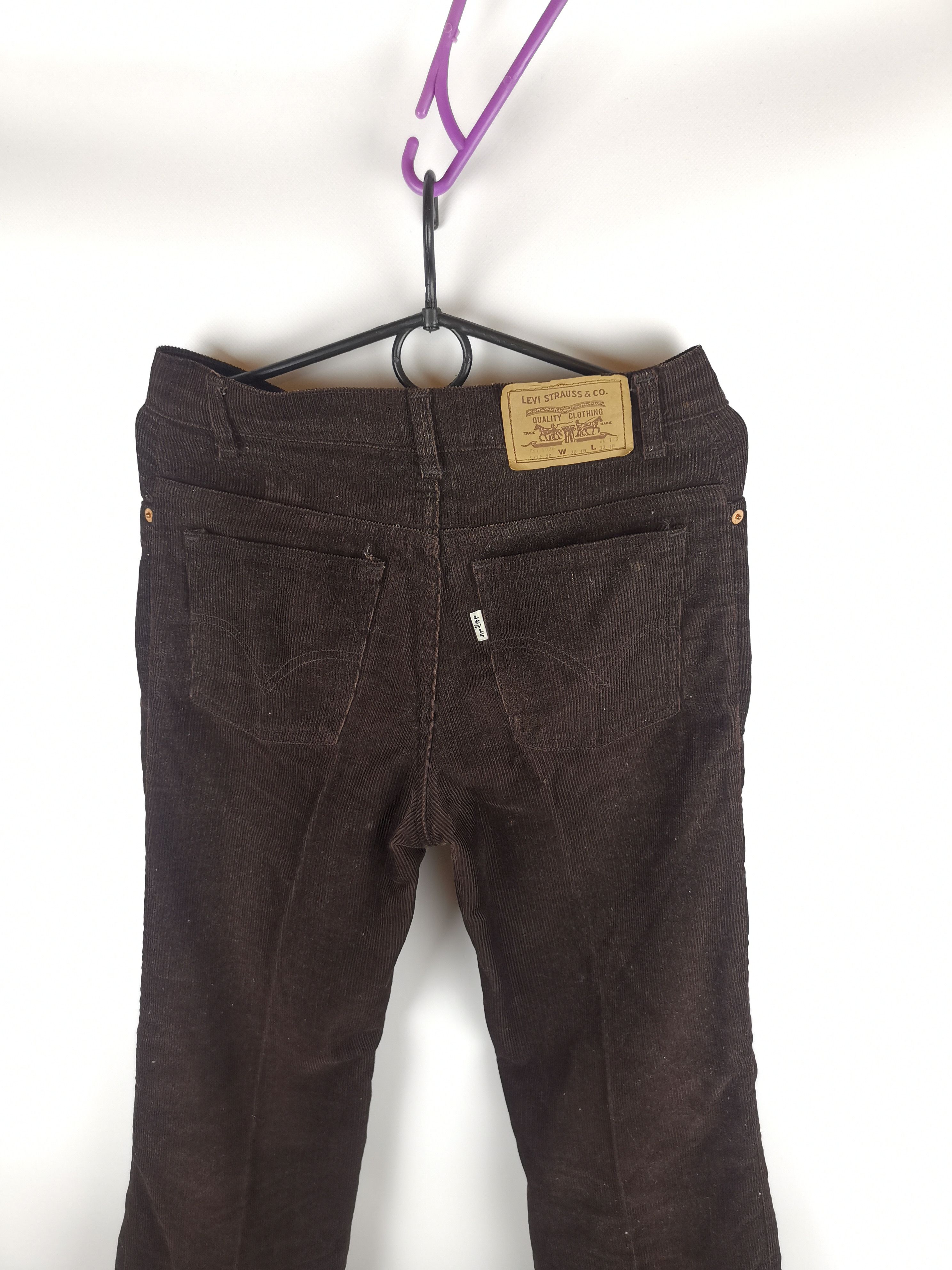 Levi's Levi's 731 vintage 80s rare corduroy brown pants made in UK Size US 30 / EU 46 - 1 Thumbnail