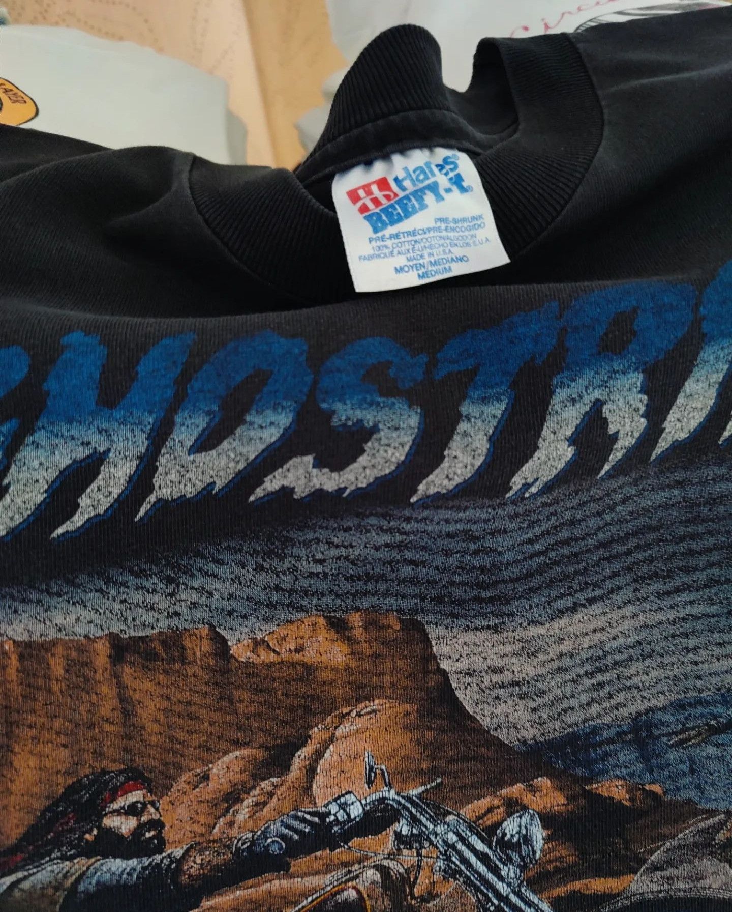 Hanes × Harley Davidson × Vintage vtg90s - GhostRider, EasyRiders, LAS VEGAS, NV Size US M / EU 48-50 / 2 - 6 Thumbnail