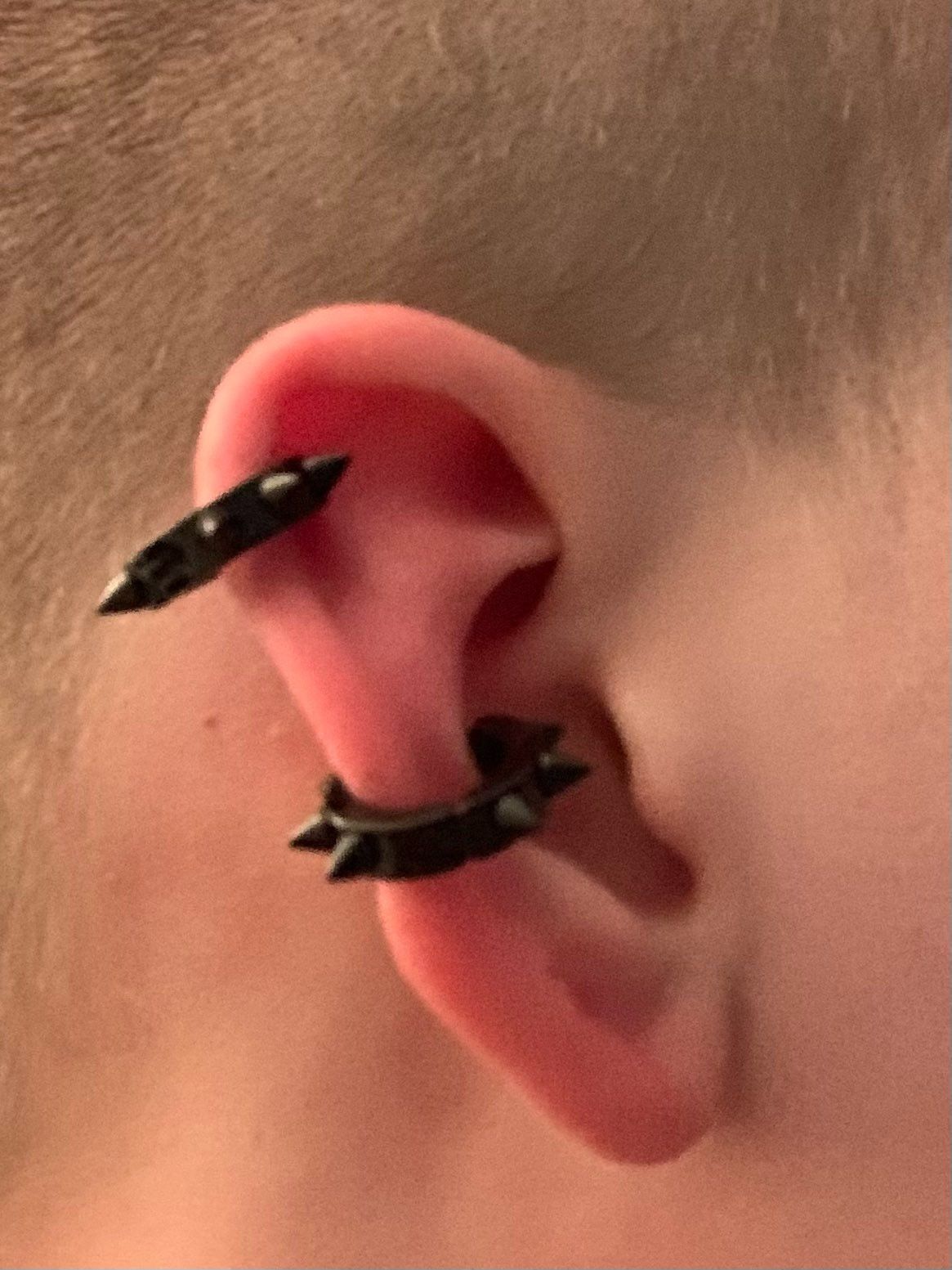 Jewelry Punk Women Men Earrings Ear Studs Spike Rivet Size ONE SIZE - 3 Thumbnail