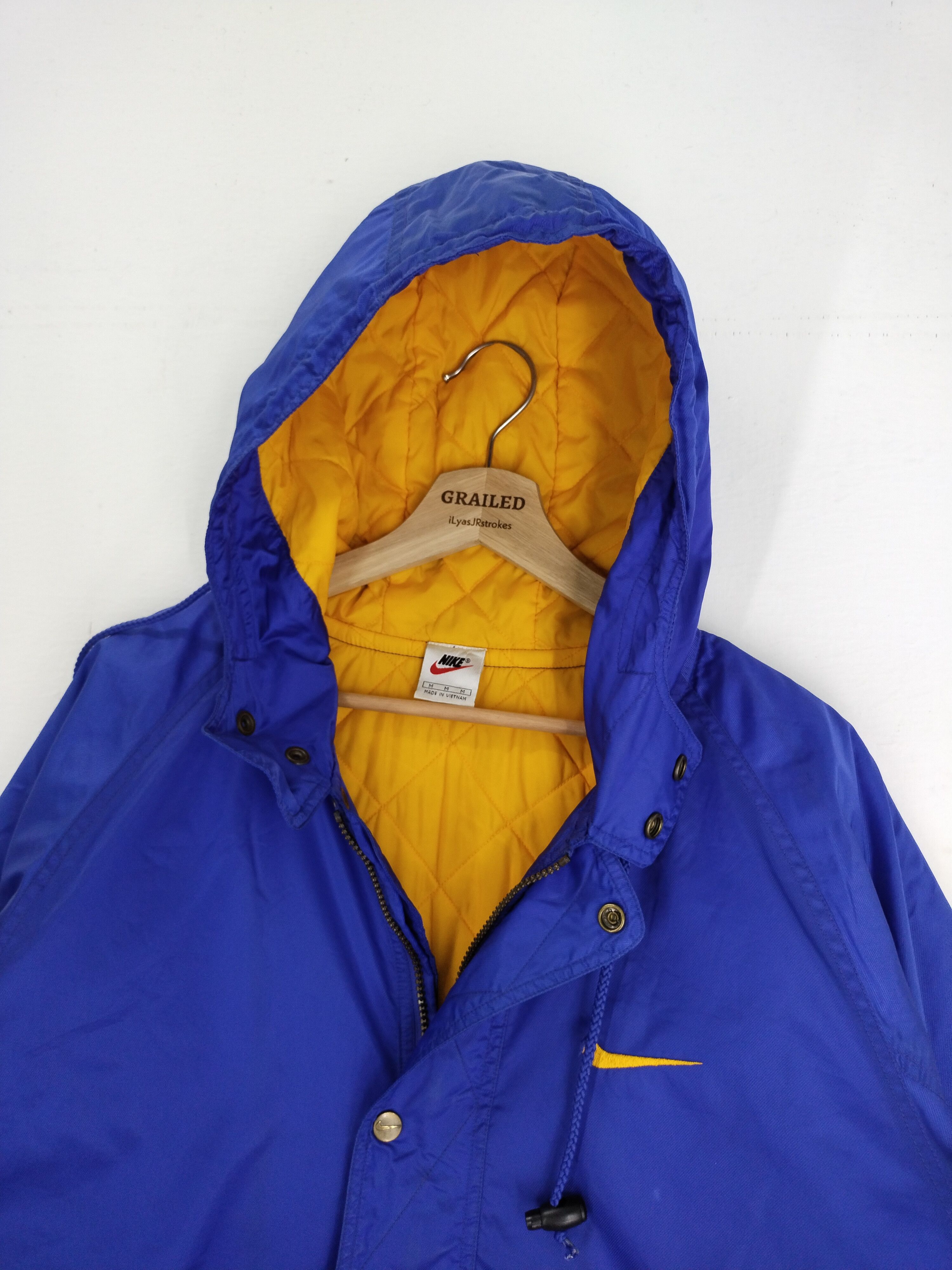 Nike VINTAGE 90s NIKE BIG SWOOSH WINTER RAINCOAT JACKET Size US M / EU 48-50 / 2 - 15 Thumbnail