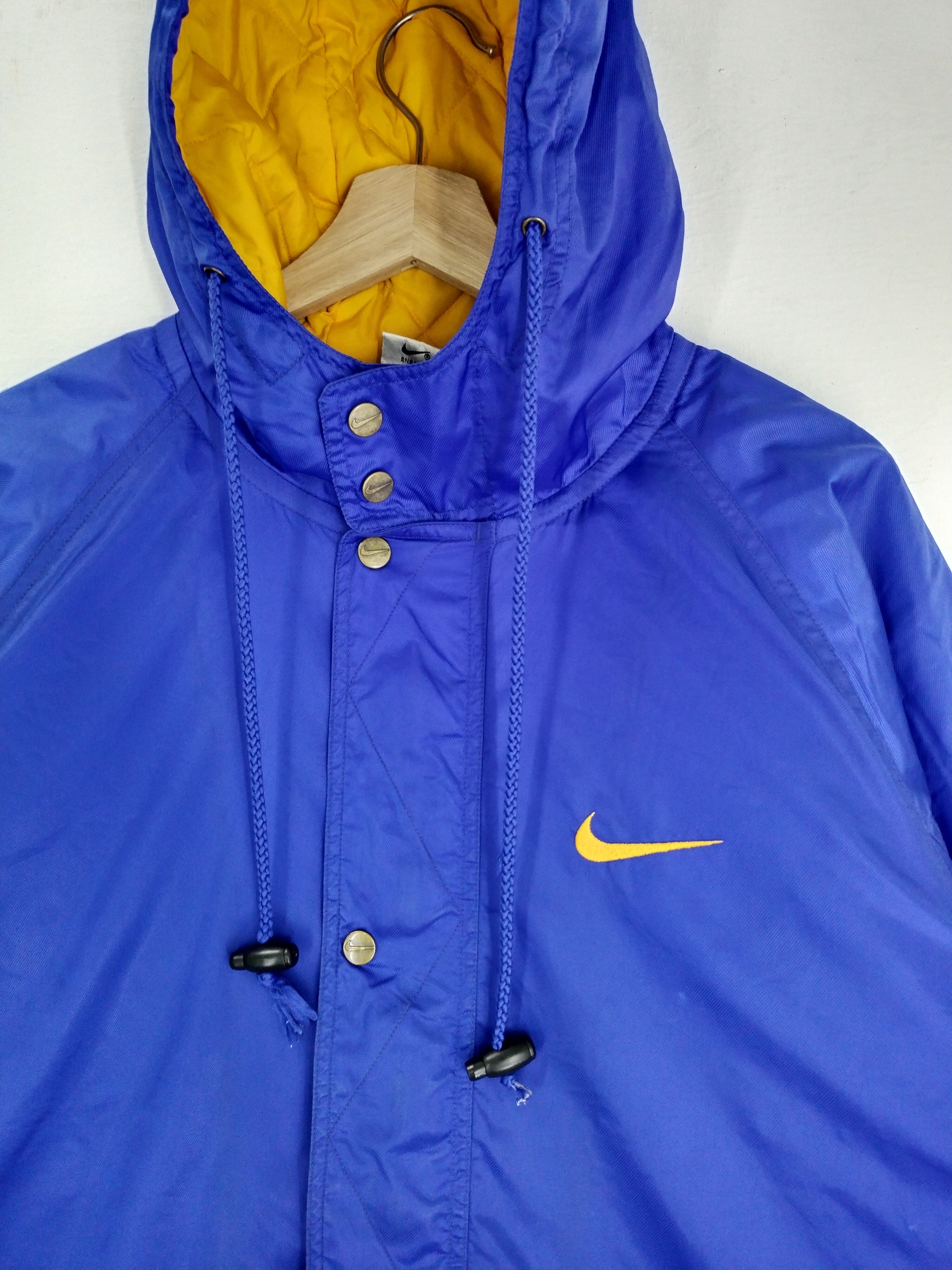 Nike VINTAGE 90s NIKE BIG SWOOSH WINTER RAINCOAT JACKET Size US M / EU 48-50 / 2 - 8 Thumbnail