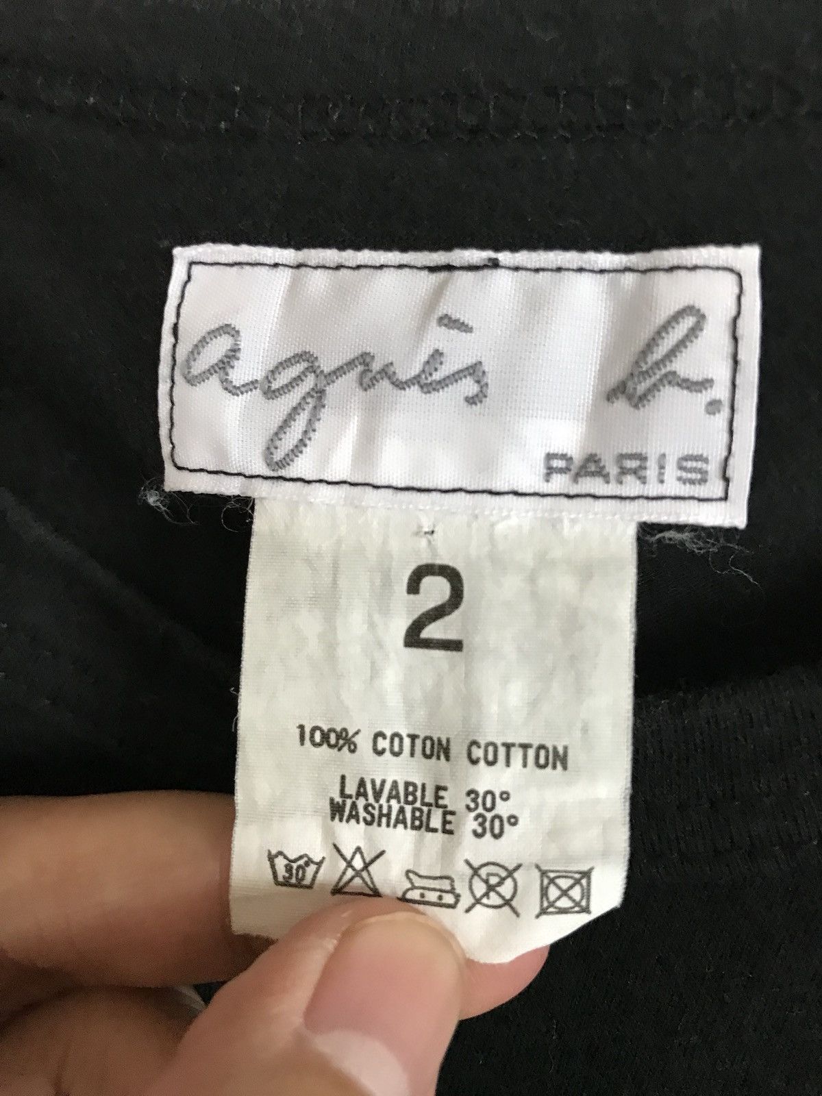 agnes b. Agnes B. Black Logo Shirts Size US XS / EU 42 / 0 - 4 Thumbnail