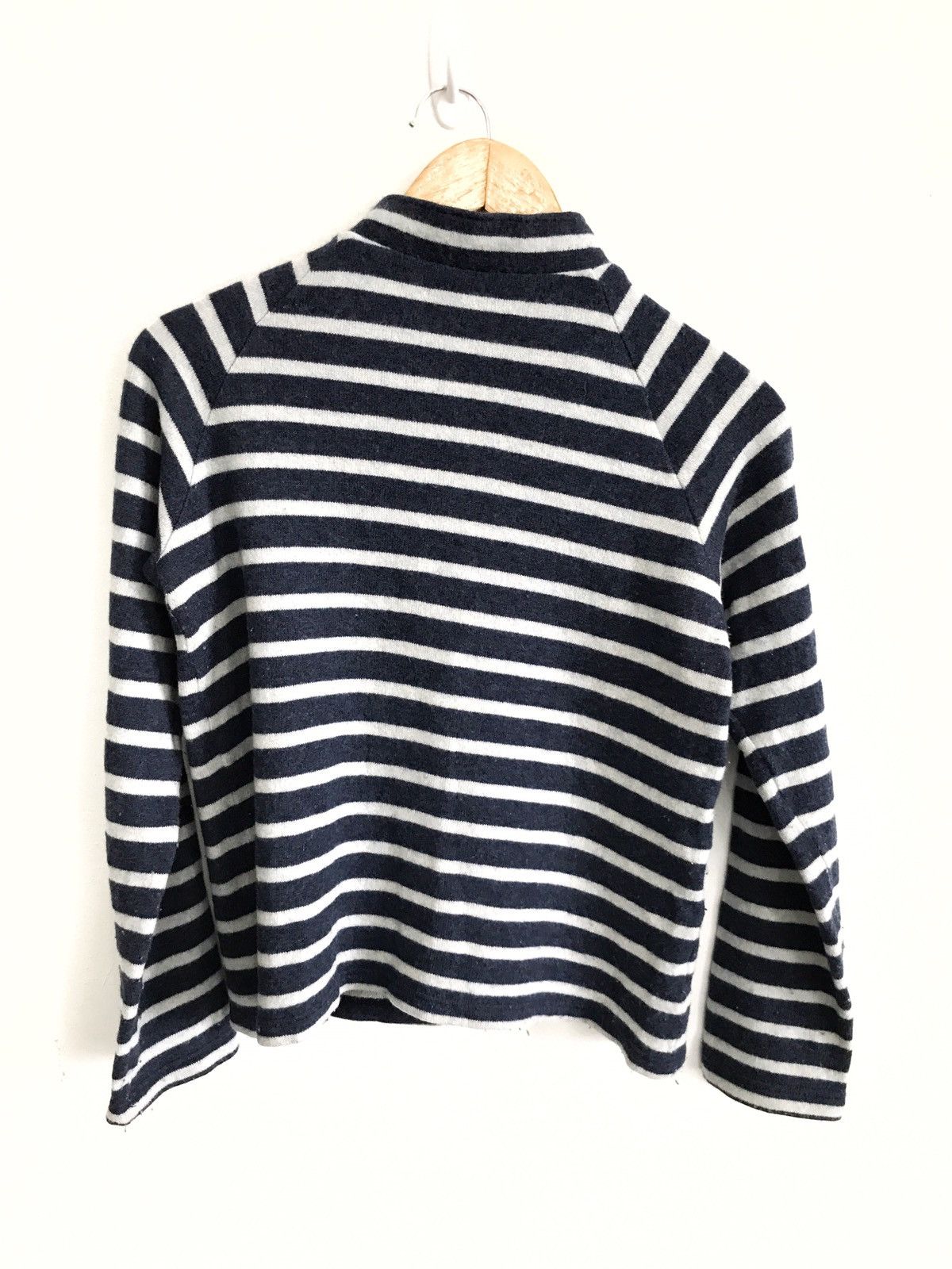 Saint James Saint James Stripes Navy Blue Long Shirt Armpit 18.5"x23" Size US S / EU 44-46 / 1 - 3 Thumbnail